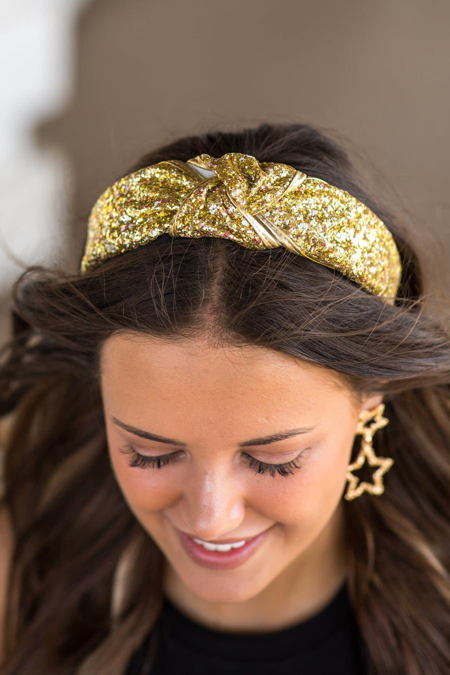 Gold Glitter Knot Headband - Filly Flair