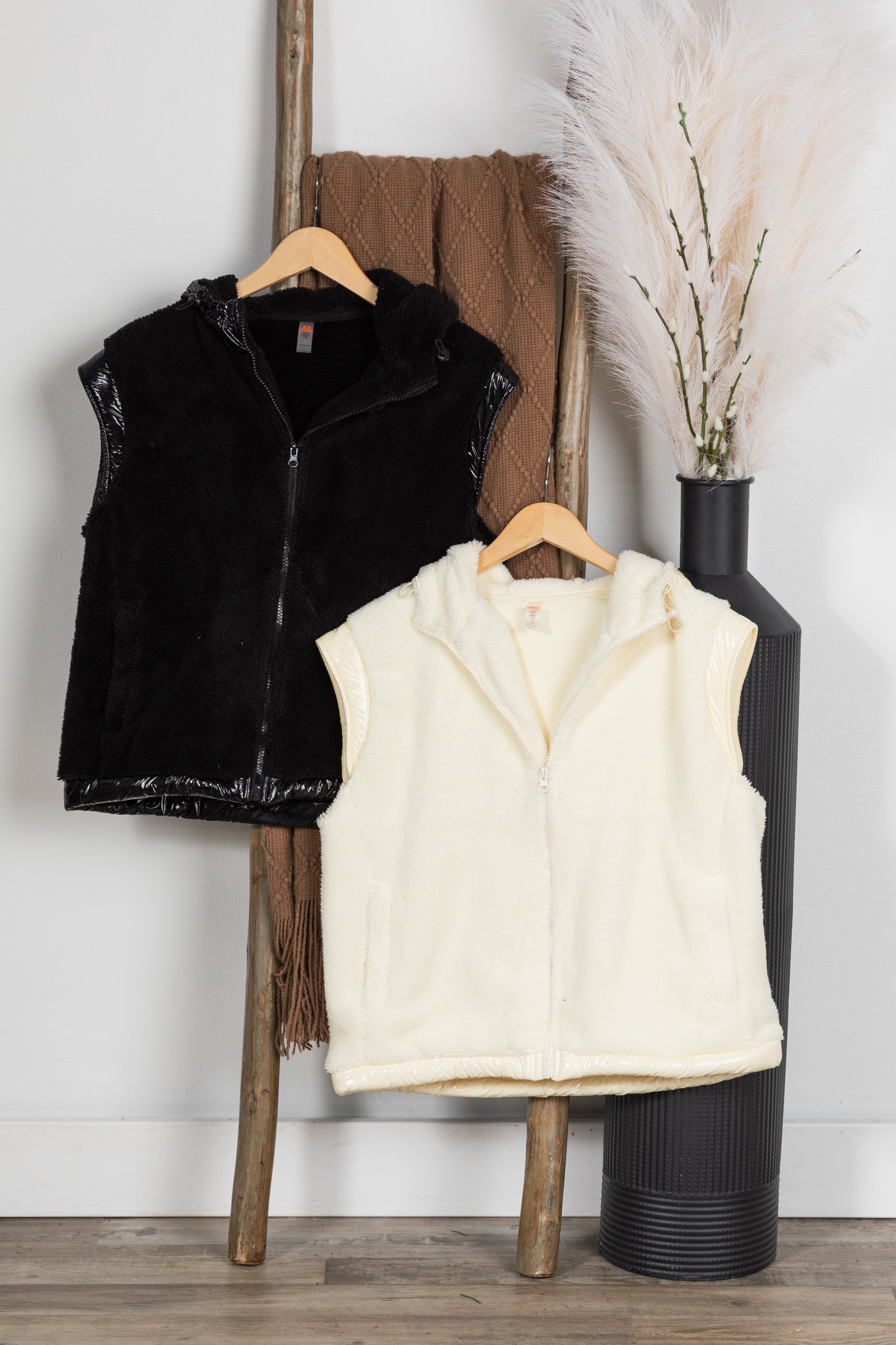 Plush Faux Fur Zip Up Vest · Filly Flair
