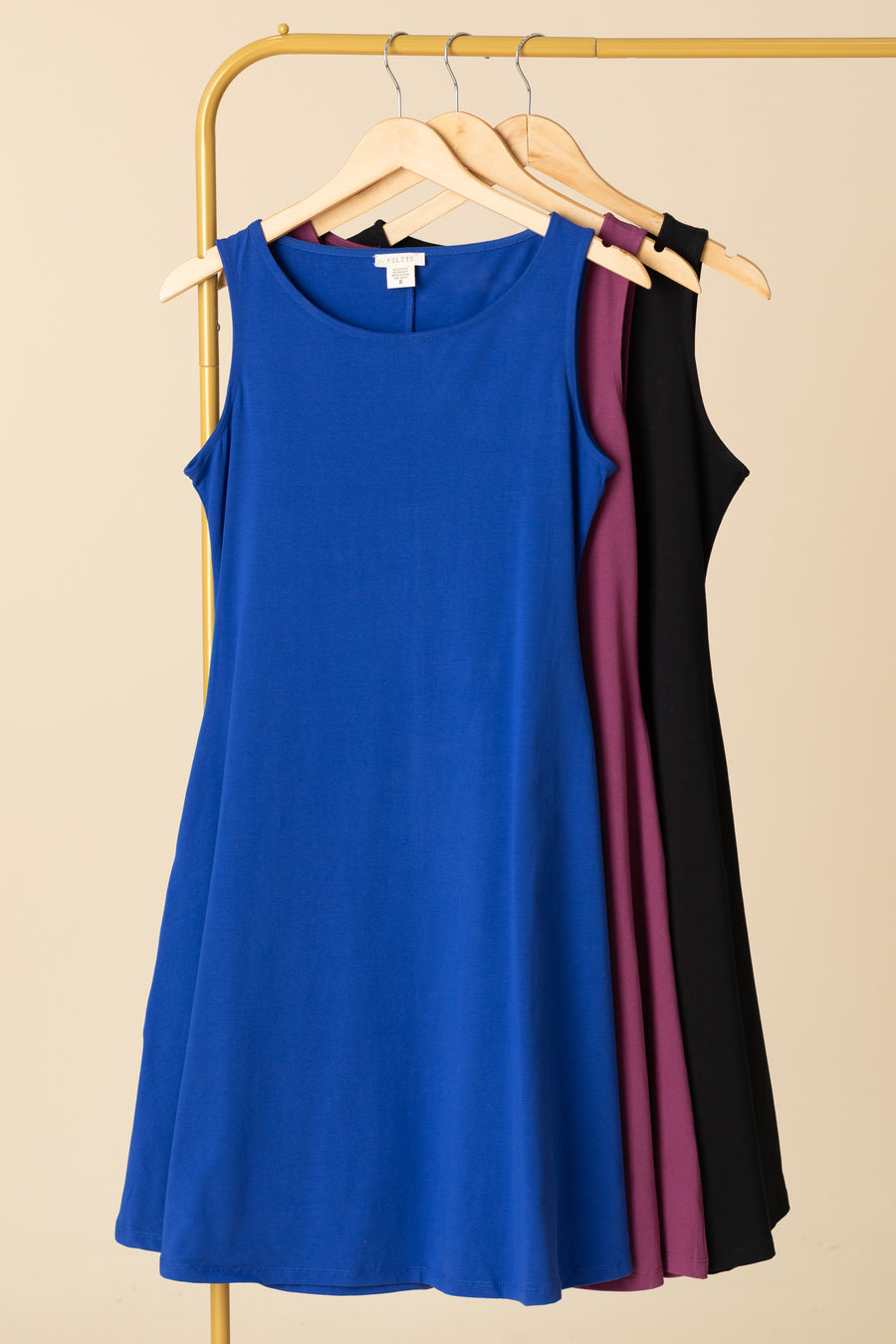 Cotton Blend A-Line Dress With Pockets · Filly Flair