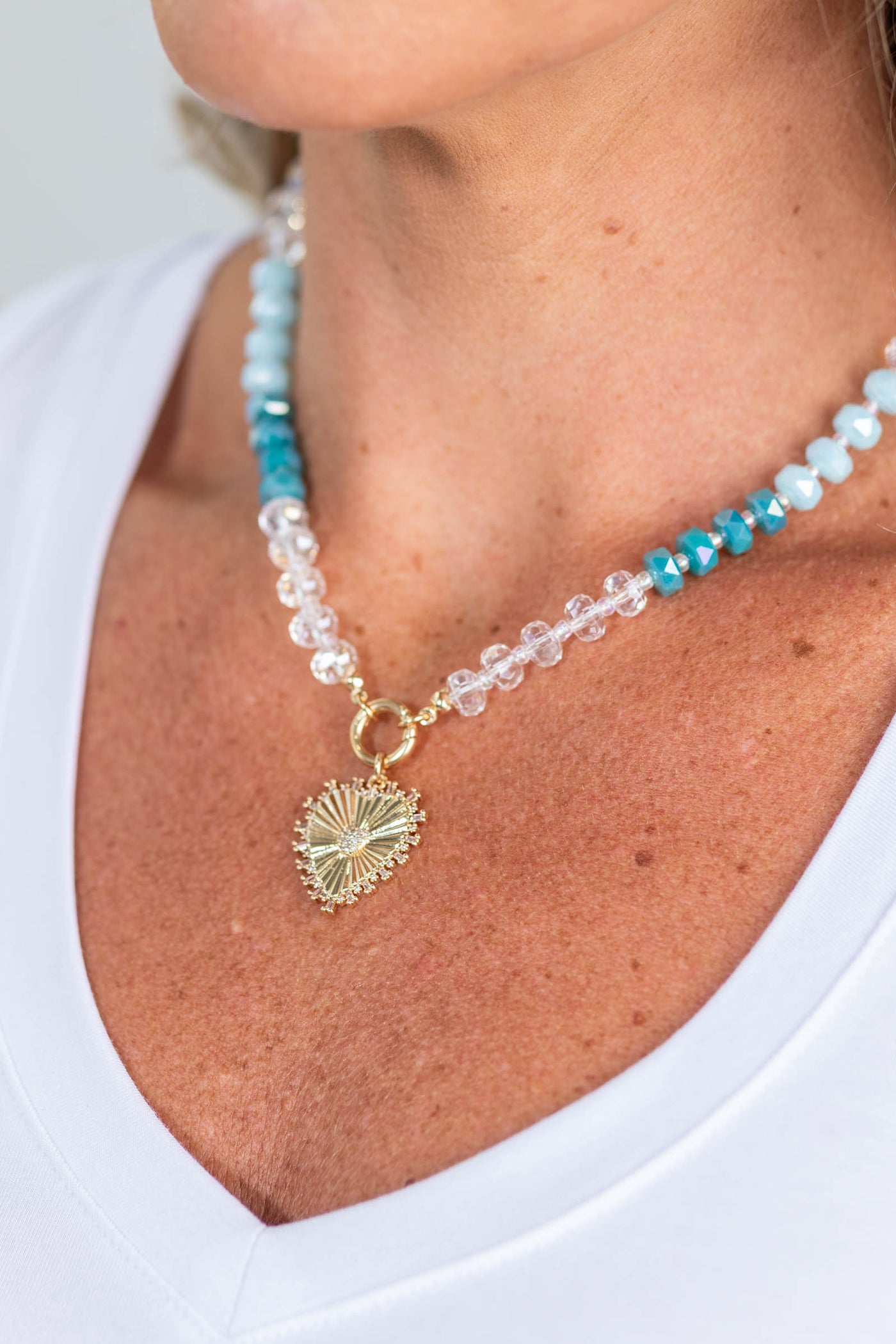 Aqua Bloom Necklace