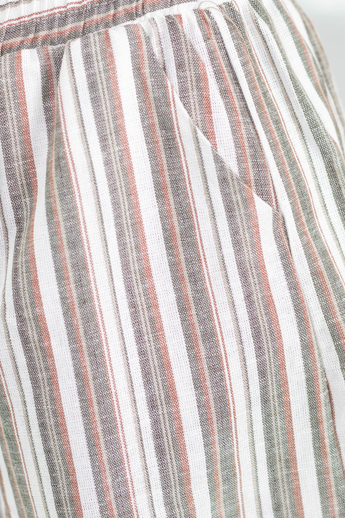 Sew in Love x Filly Flair Sage Multi Stripe Easy Waist Shorts