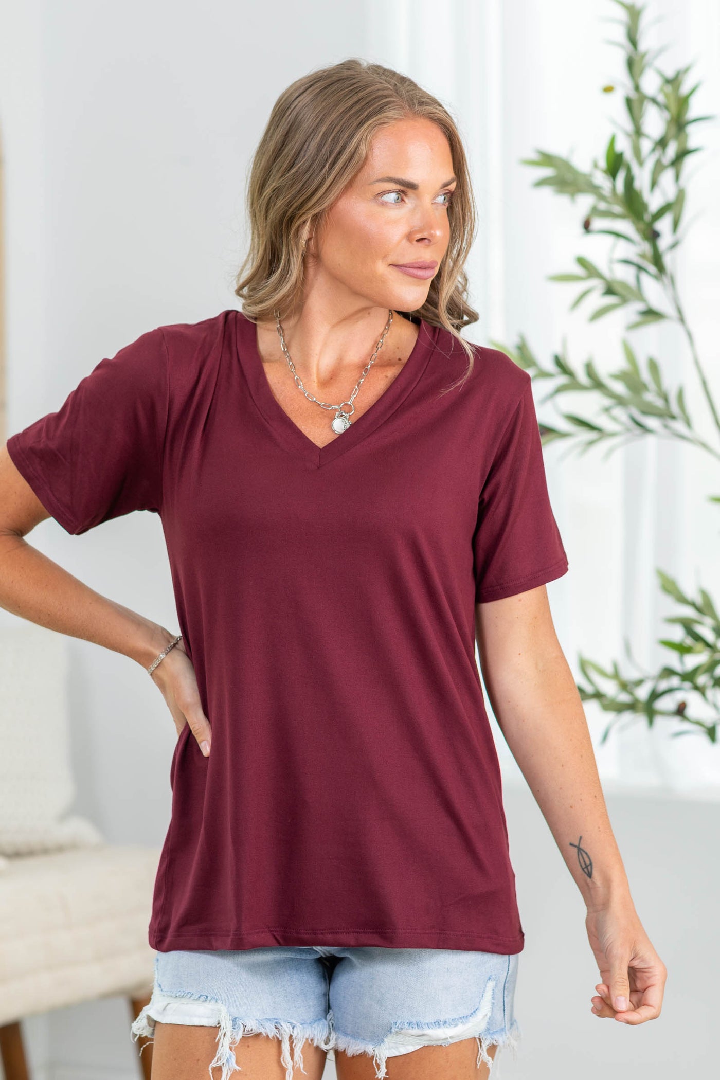 Sew in Love x Filly Flair Super Soft V-Neck Tee