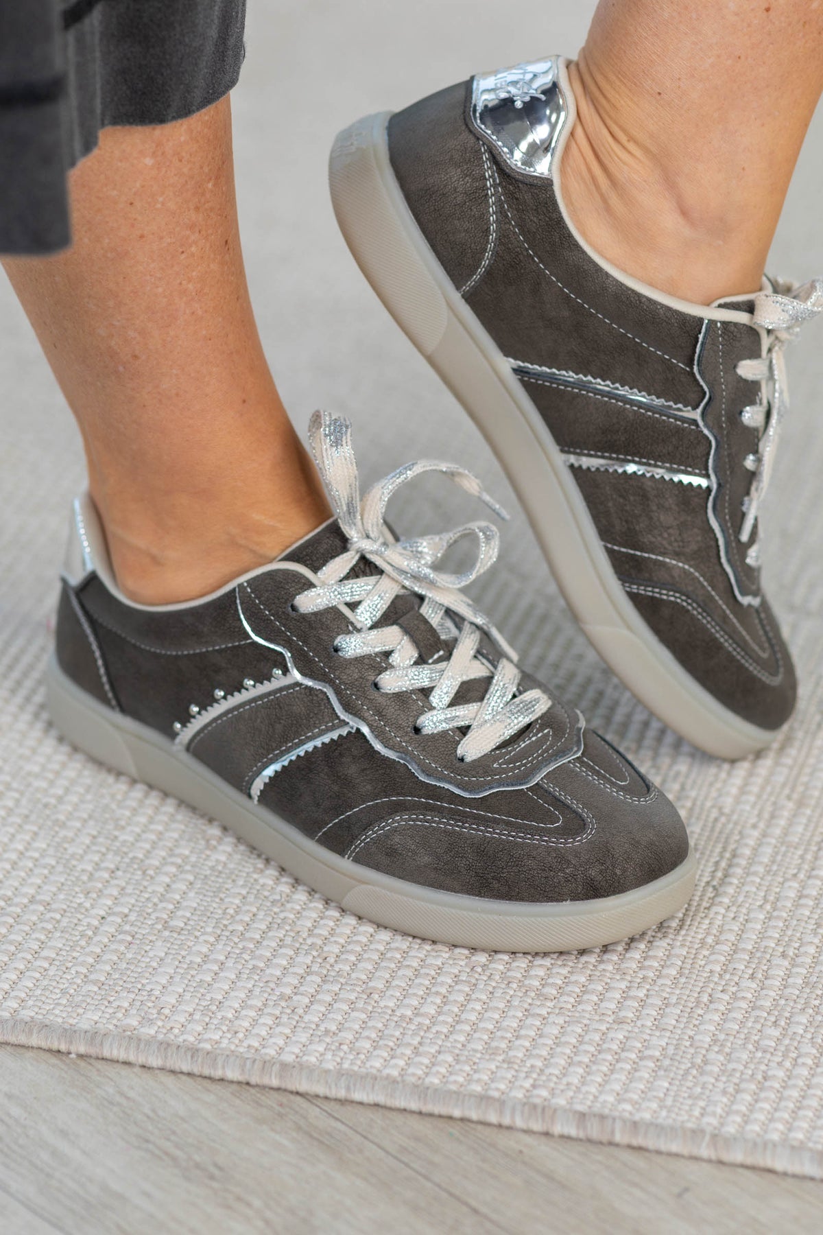 Blowfish Charcoal Lace Up Sneaker
