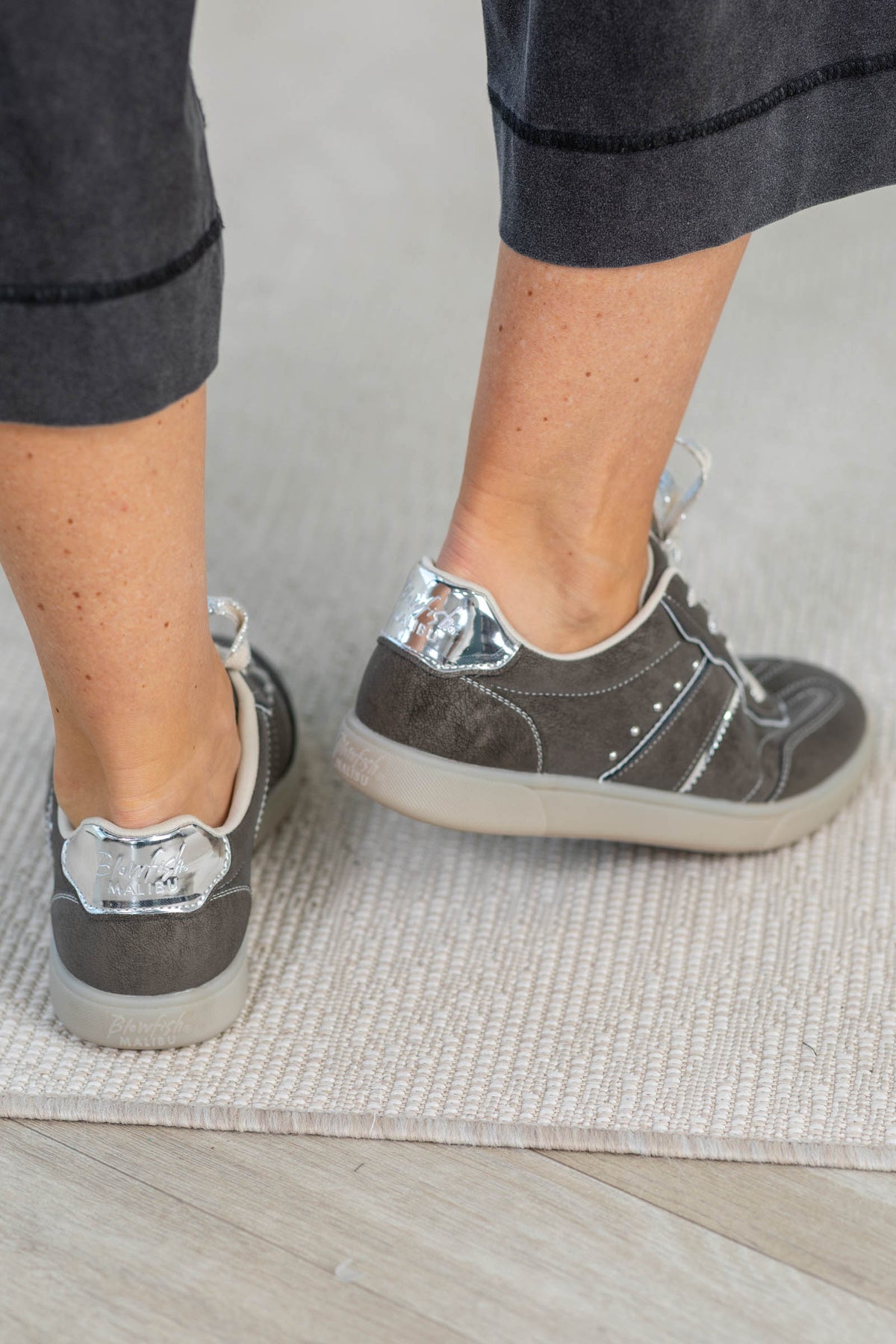 Blowfish Charcoal Lace Up Sneaker