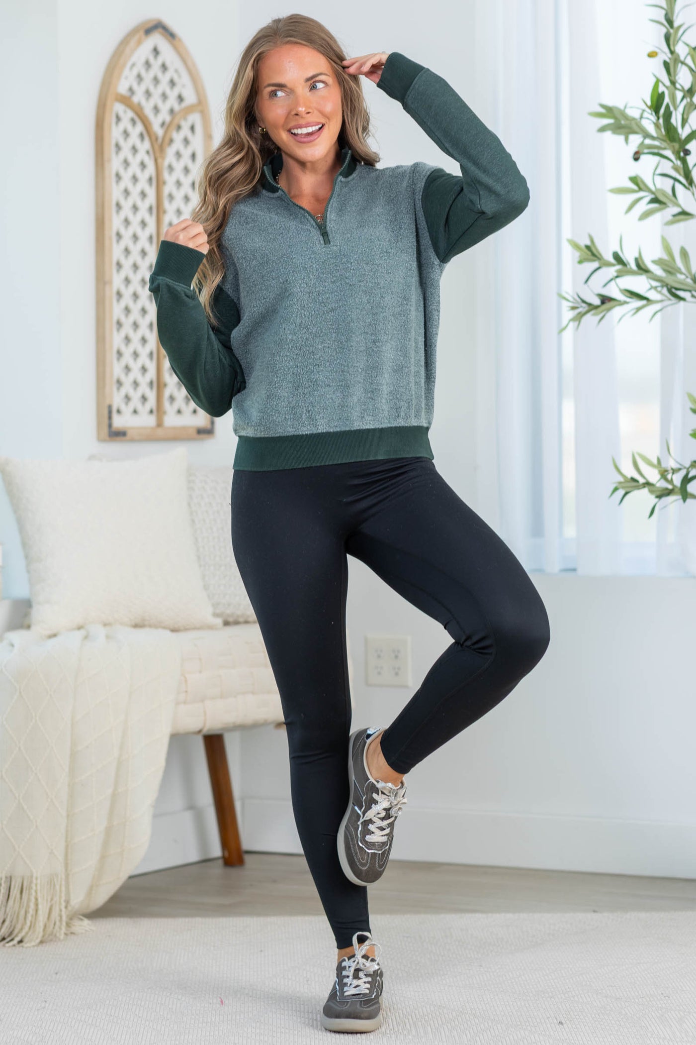 Vintage Fleece Half Zip Pullover