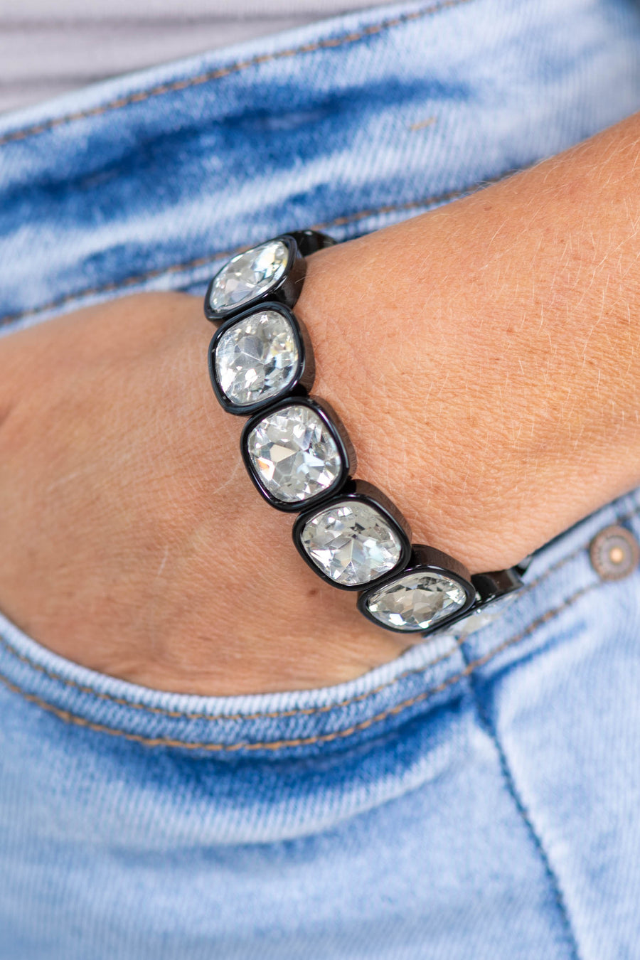 Black Onyx Glam Bracelet