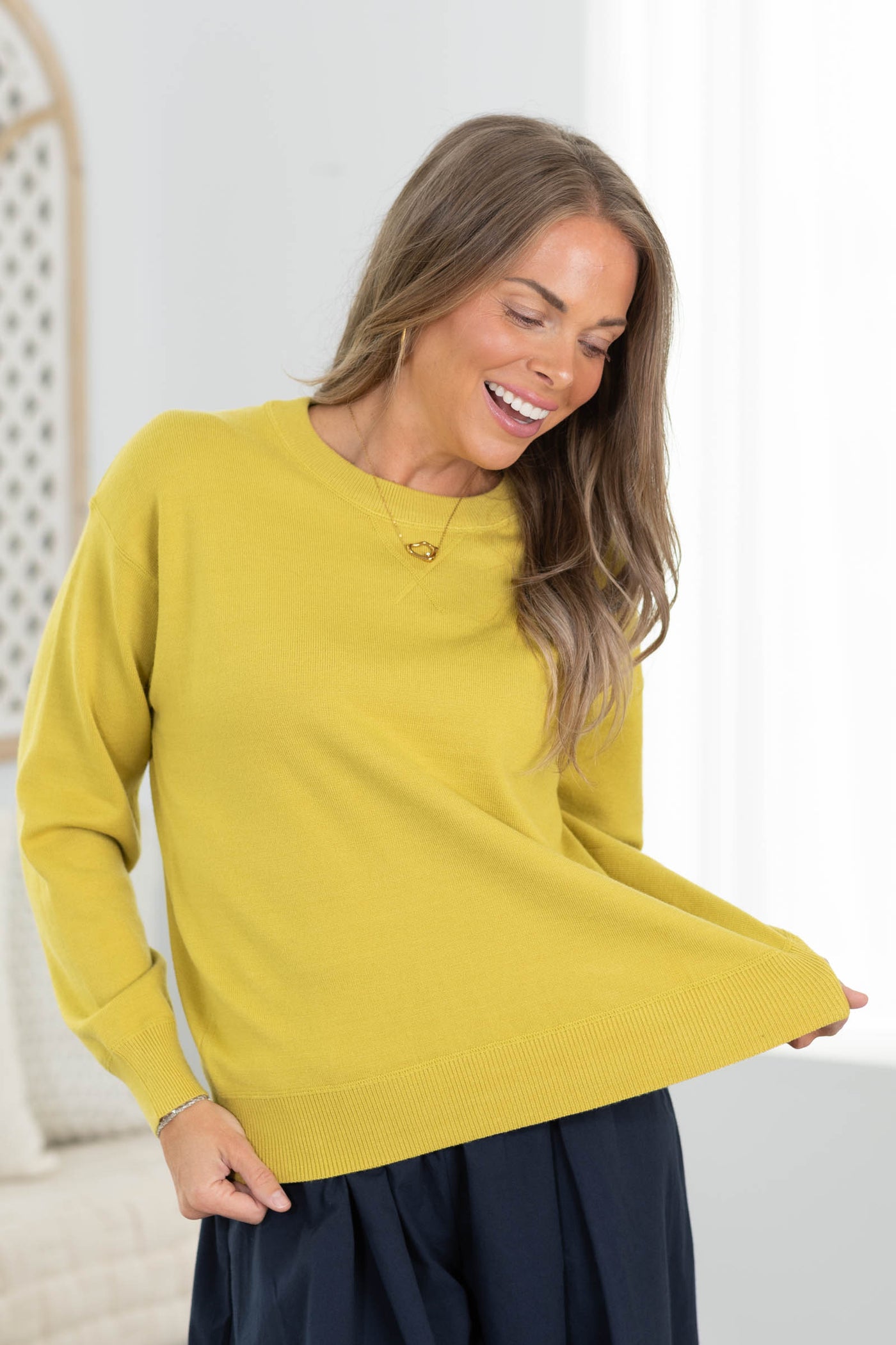 Staccato Relaxed Fit Long Sleeve Sweater Top