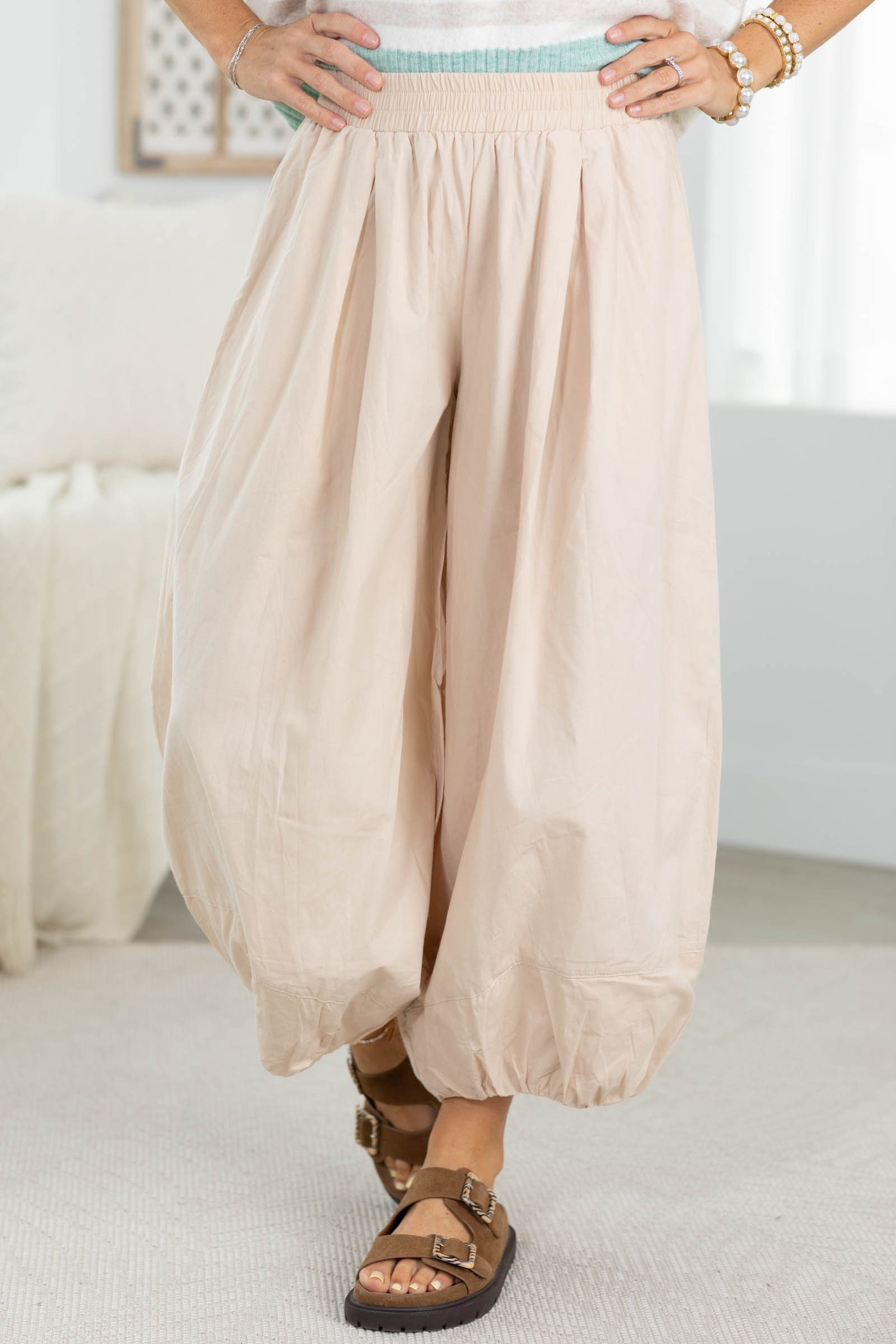 Luxe Contemporary Balloon Pleated Pants