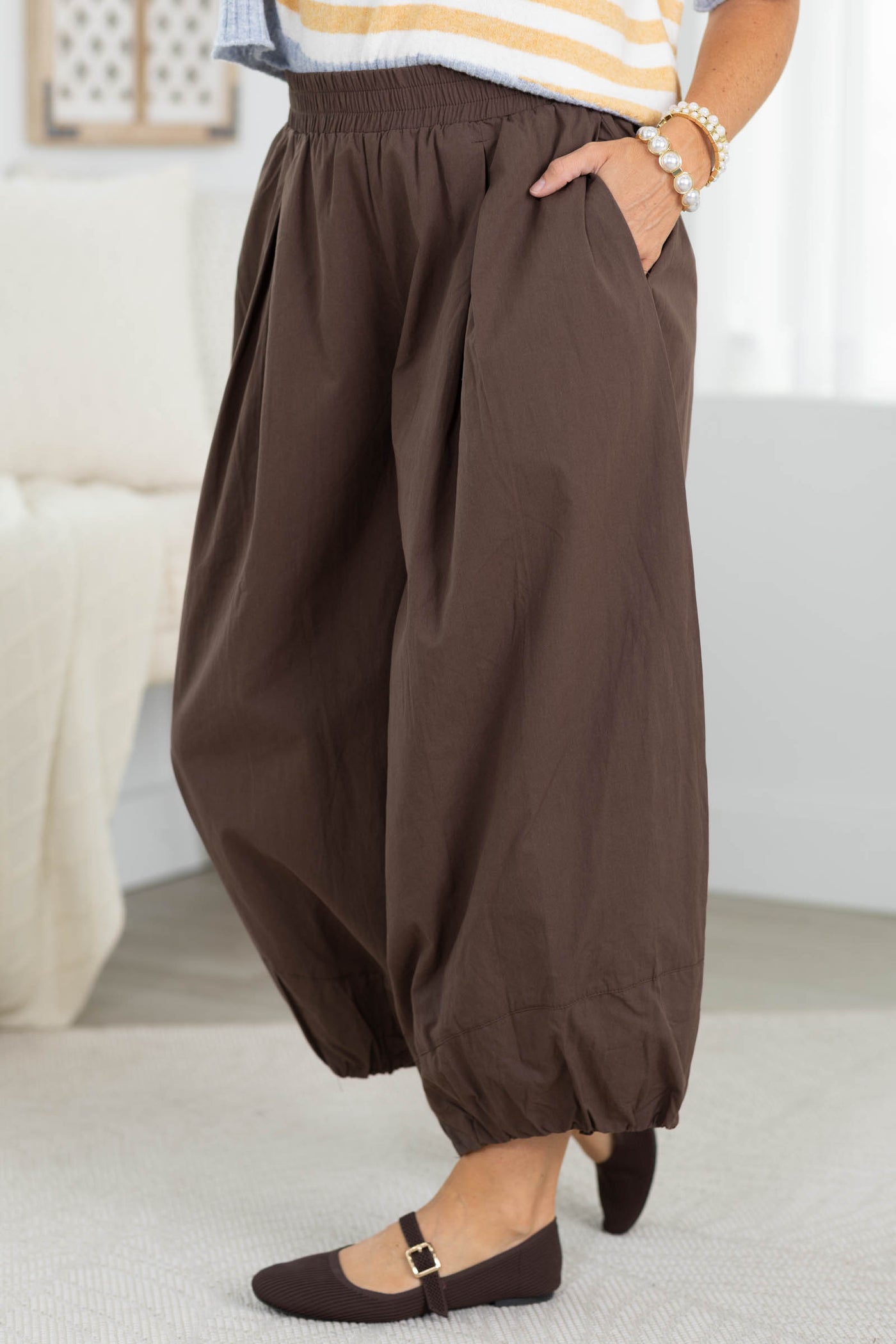 Luxe Contemporary Balloon Pleated Pants