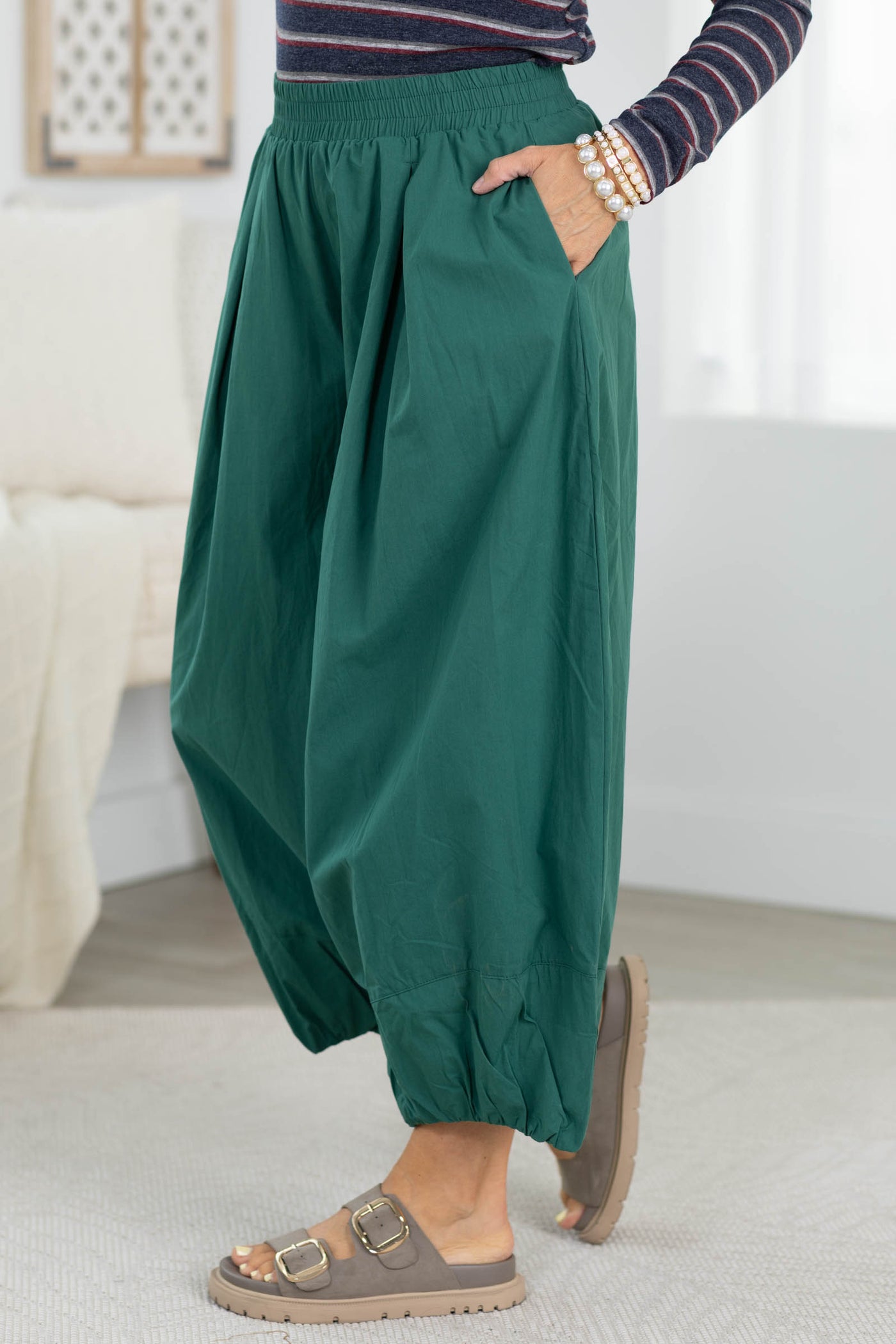 Luxe Contemporary Balloon Pleated Pants