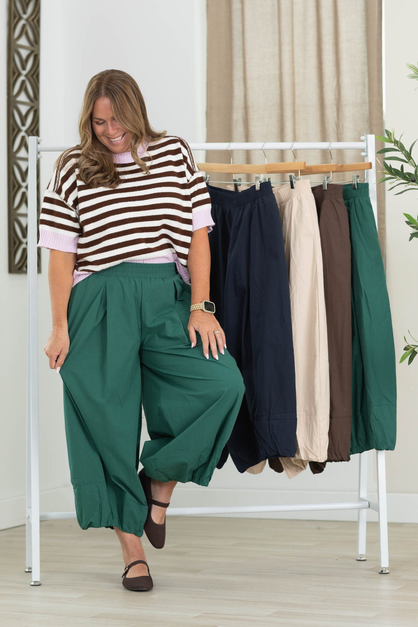 Luxe Contemporary Balloon Pleated Pants
