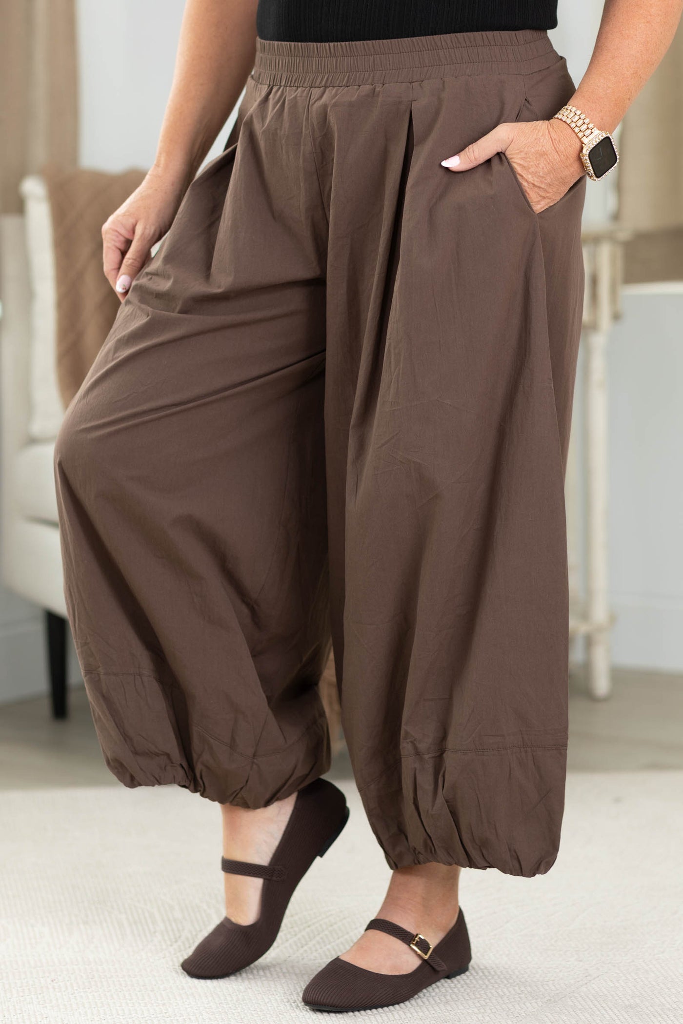 Luxe Contemporary Balloon Pleated Pants