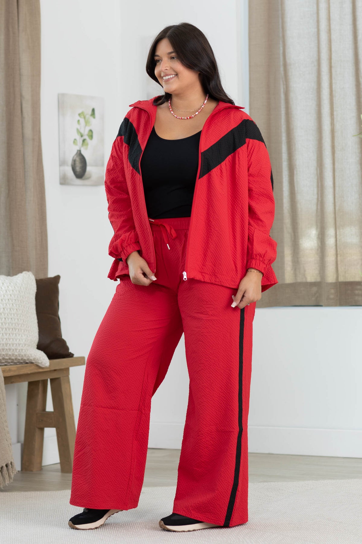 Home Team Track Pant With Contrast Stripe by Filly Flair