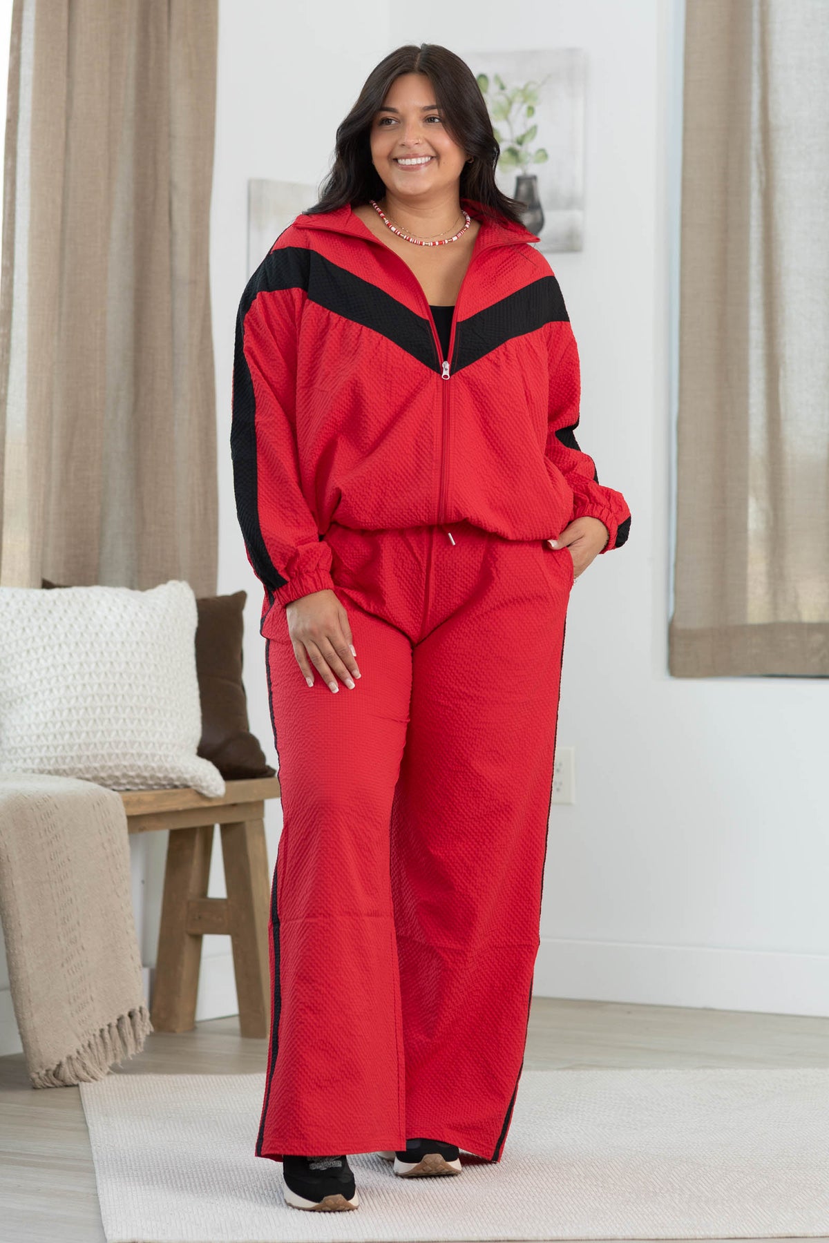 Home Team Track Jacket With Contrast Stripe by Filly Flair