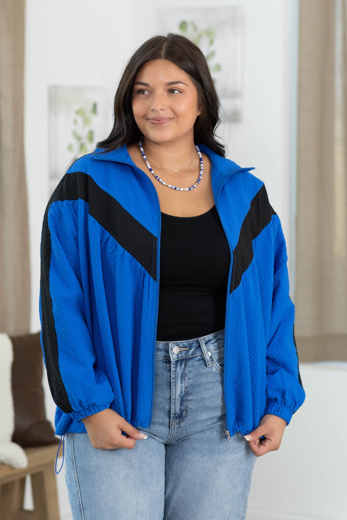 Home Team Track Jacket With Contrast Stripe by Filly Flair