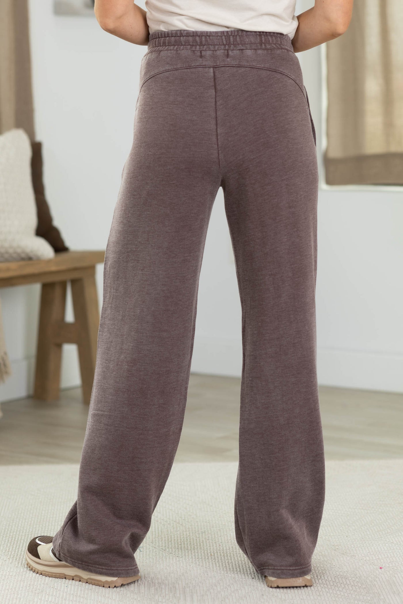 Cozy Campfire Wide Leg Pants: 32" Inseam