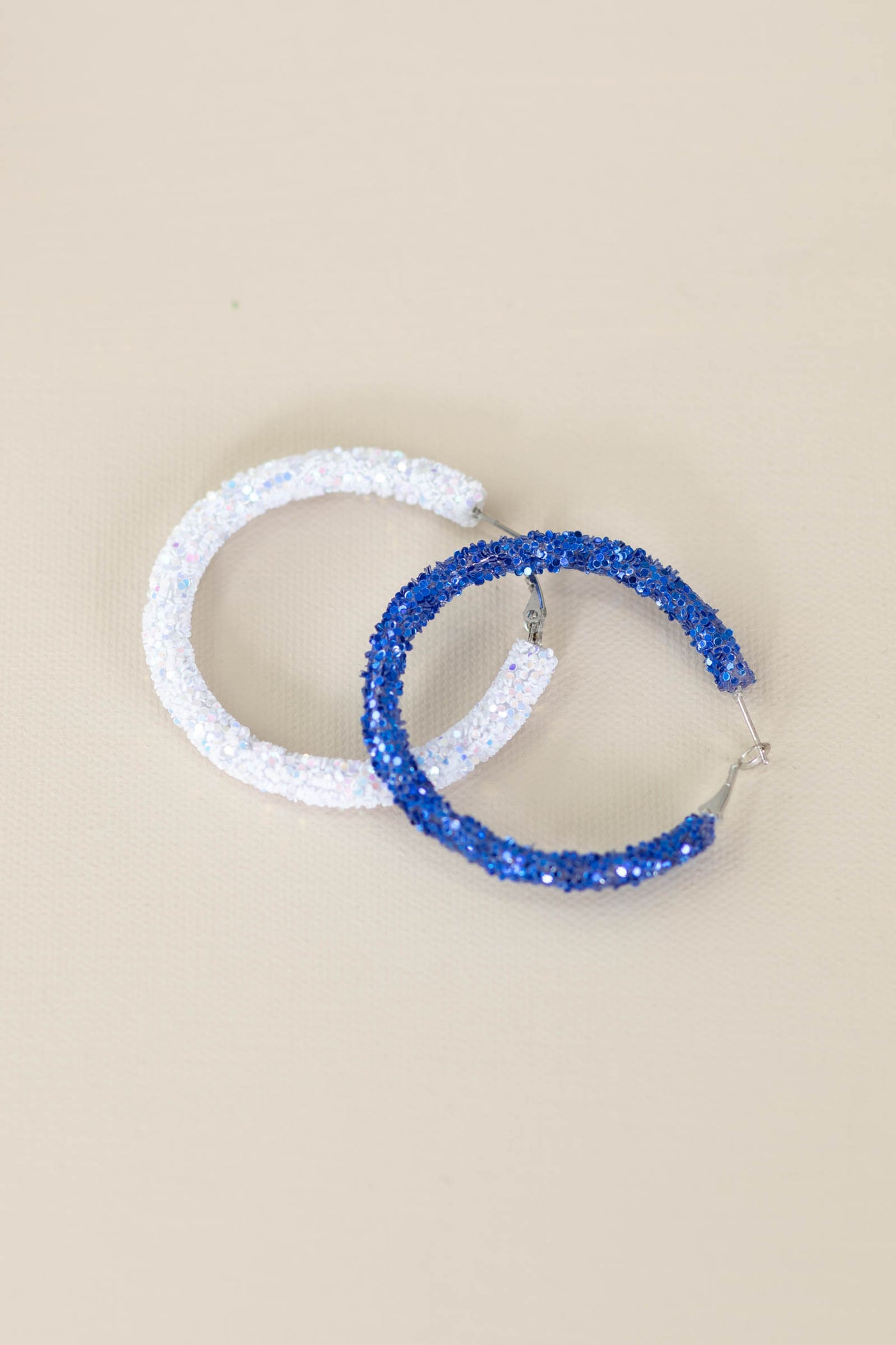 Glitter Hoop Earrings