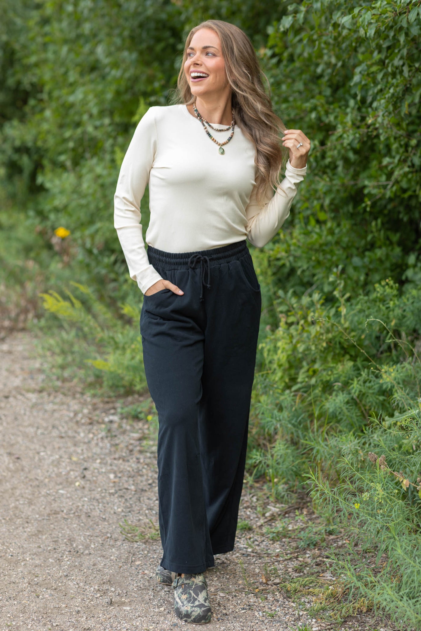 The Essential Baby Rib Long Sleeve Tee by Filly Flair