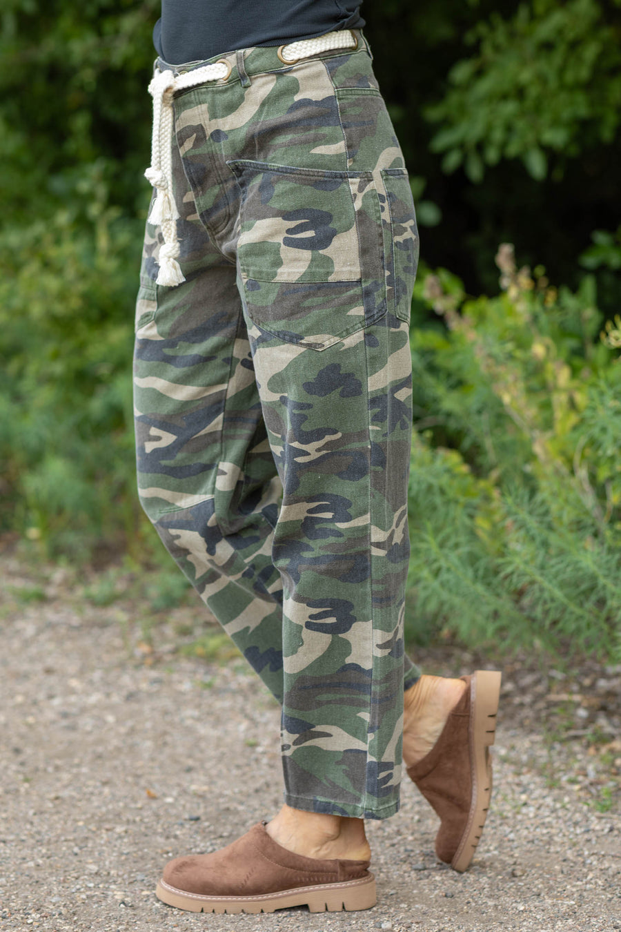 Vintage Washed Camo Rope Pants