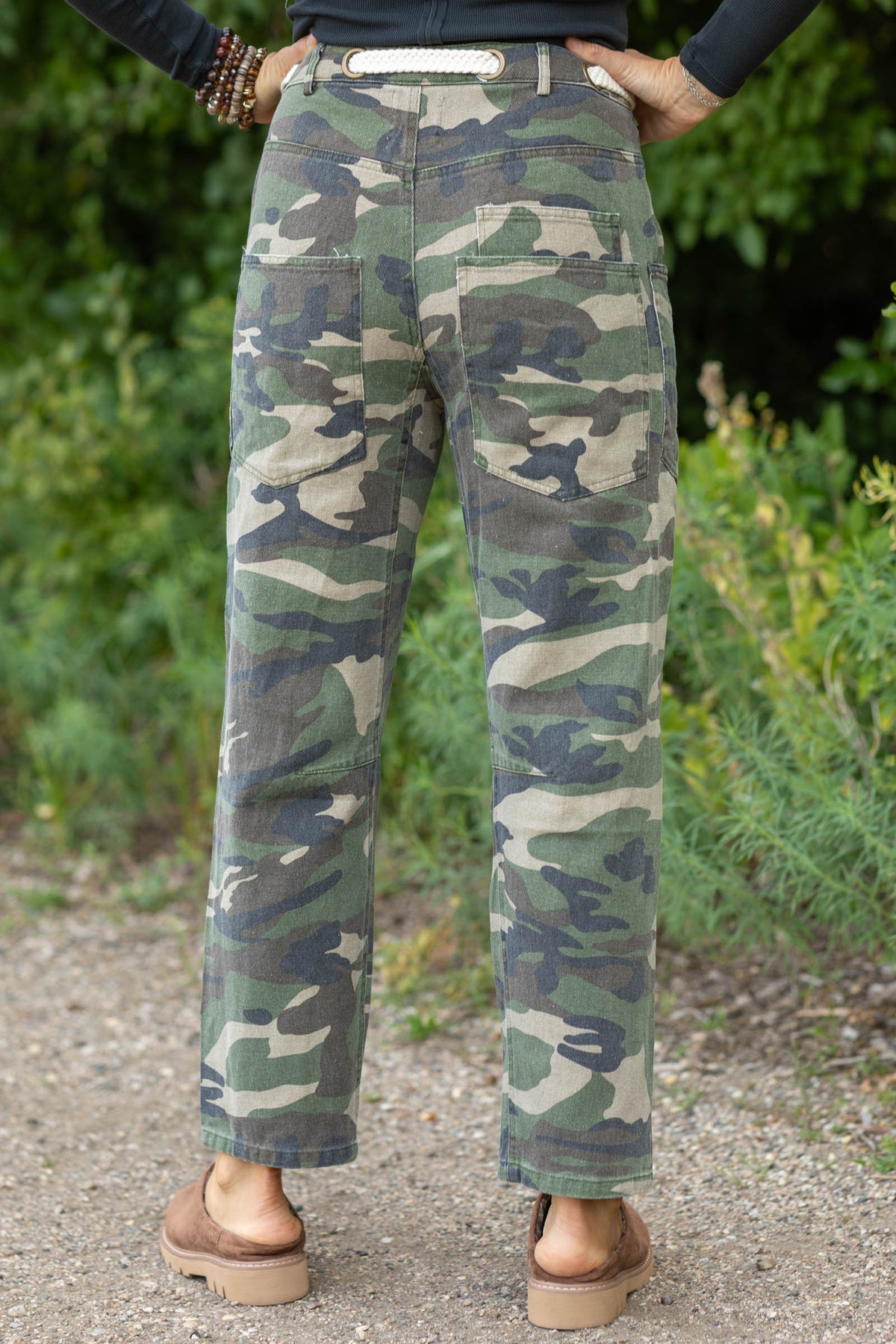 Vintage Washed Camo Rope Pants