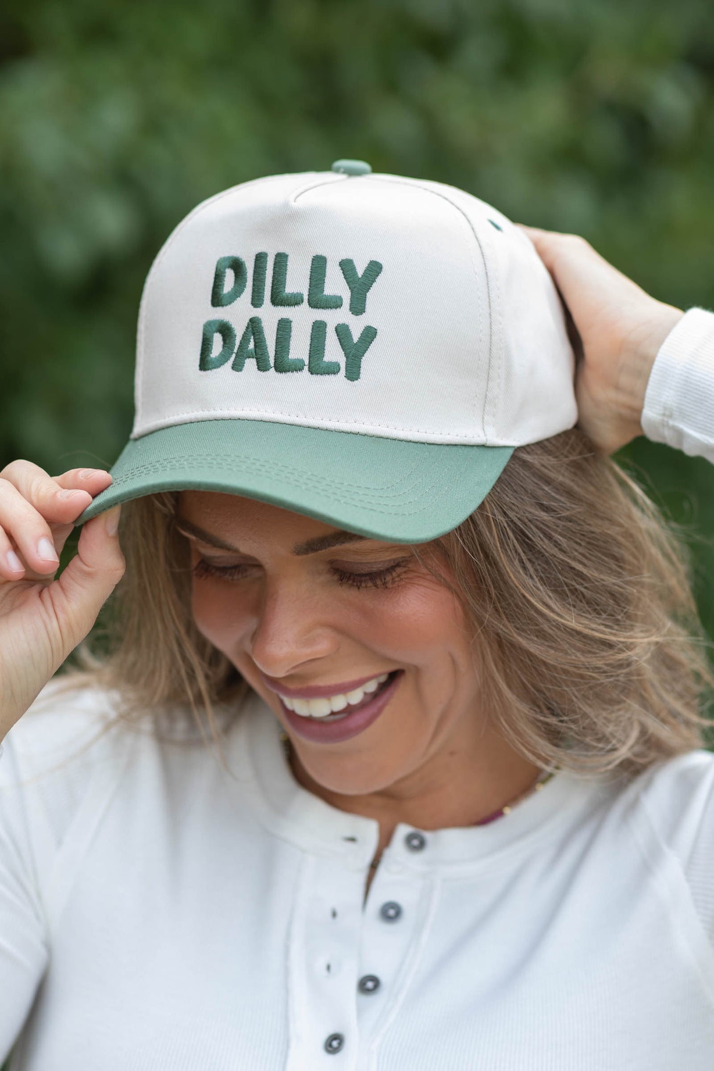 Dark Sage Dilly Dally Cotton Hat