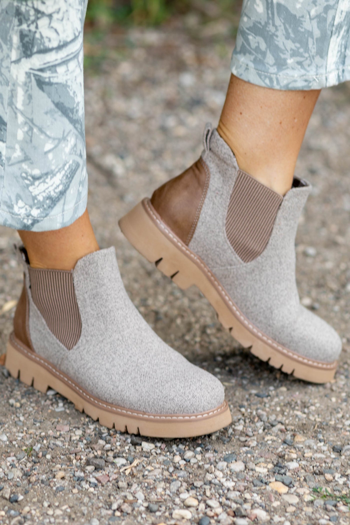 Corkys Sand Elastic Bootie