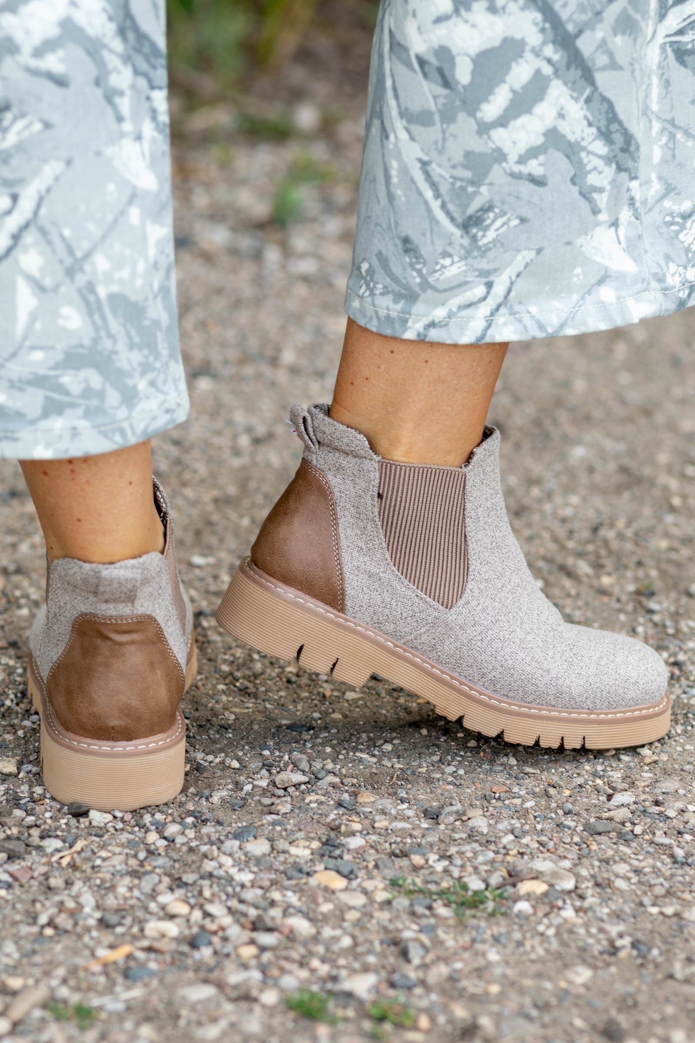 Corkys Sand Elastic Bootie