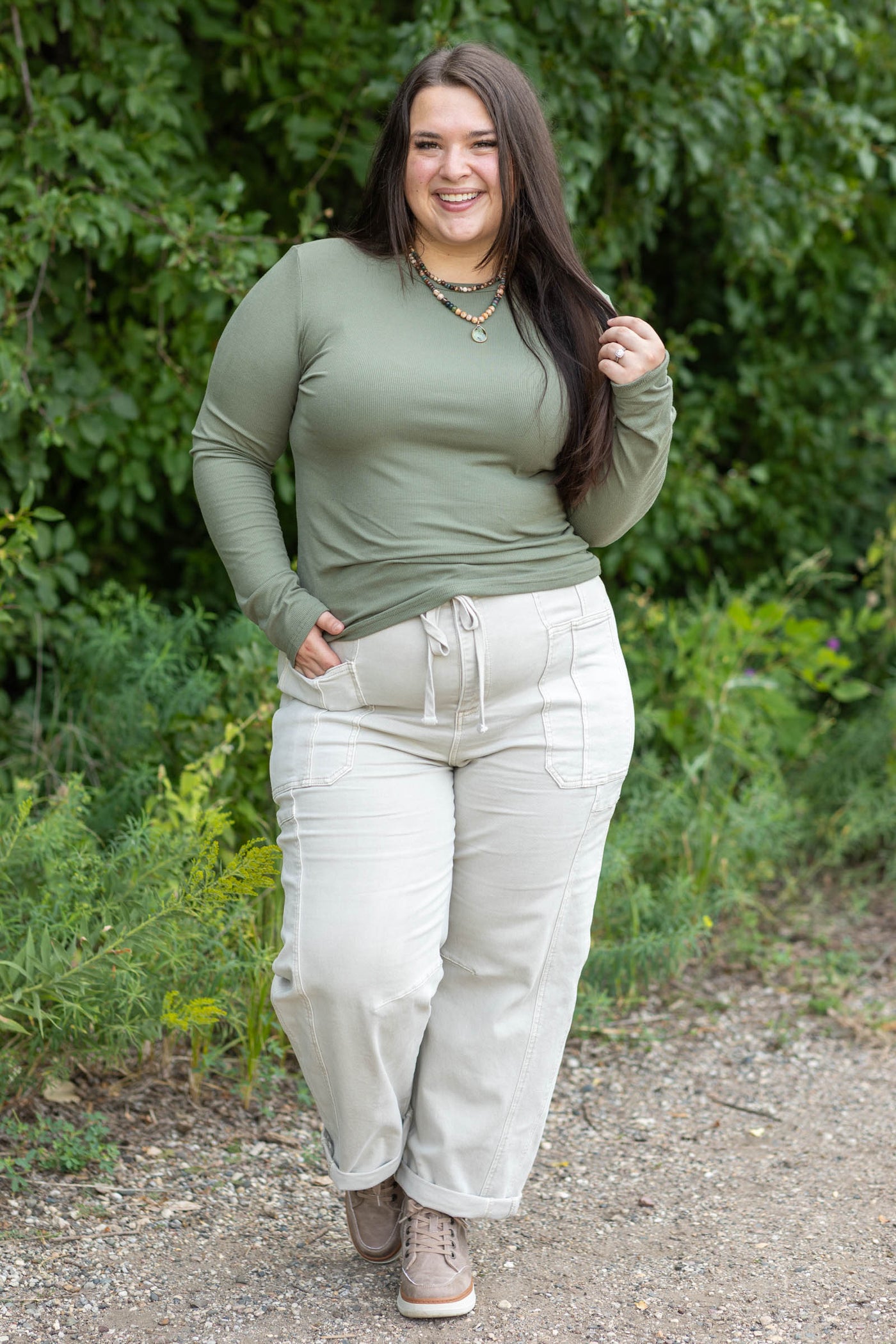 The Essential Baby Rib Long Sleeve Tee by Filly Flair