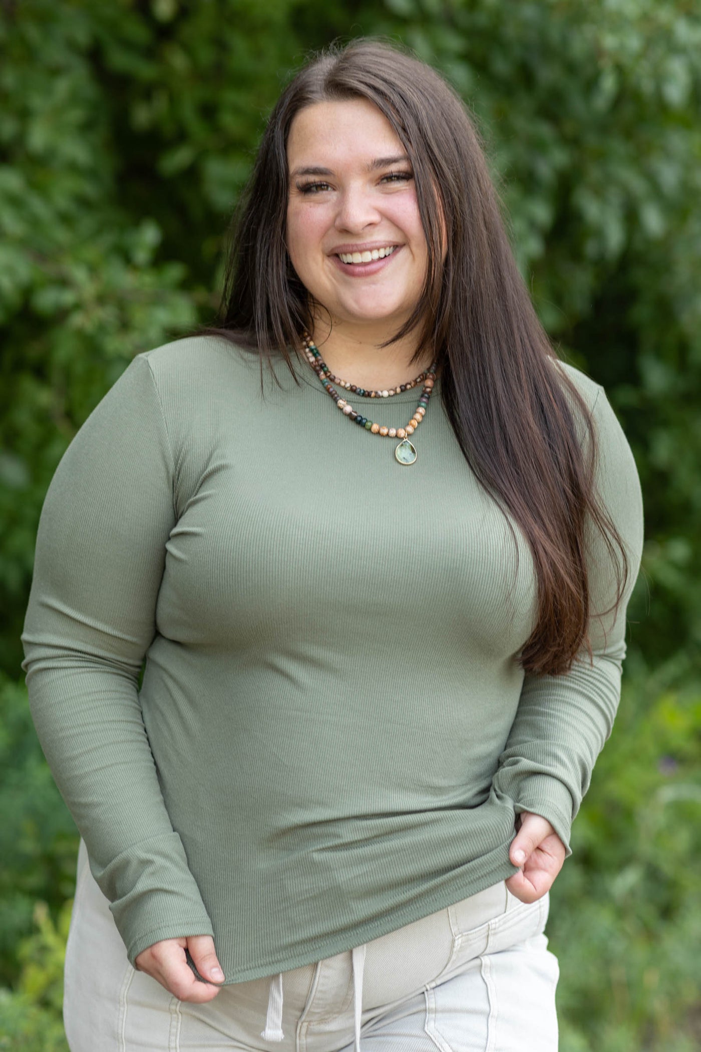The Essential Baby Rib Long Sleeve Tee by Filly Flair