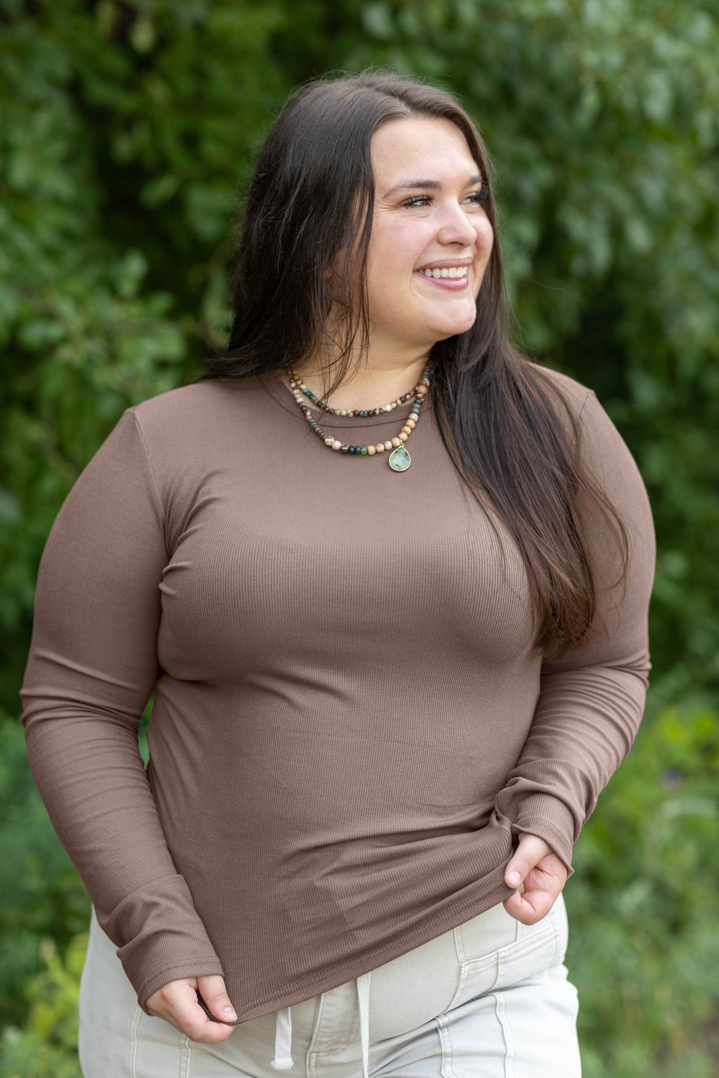 The Essential Baby Rib Long Sleeve Tee by Filly Flair