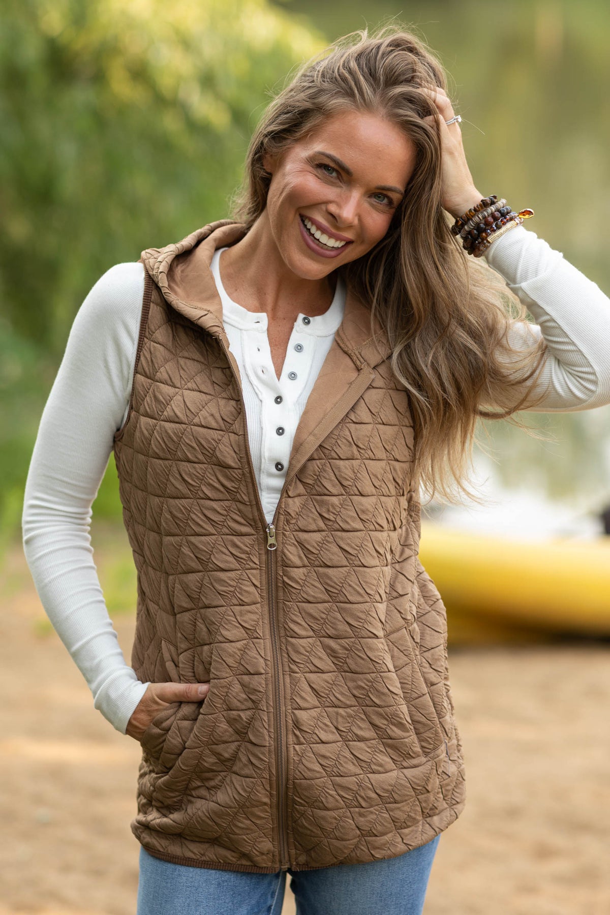 Over The Top Quilted Vest by Filly Flair