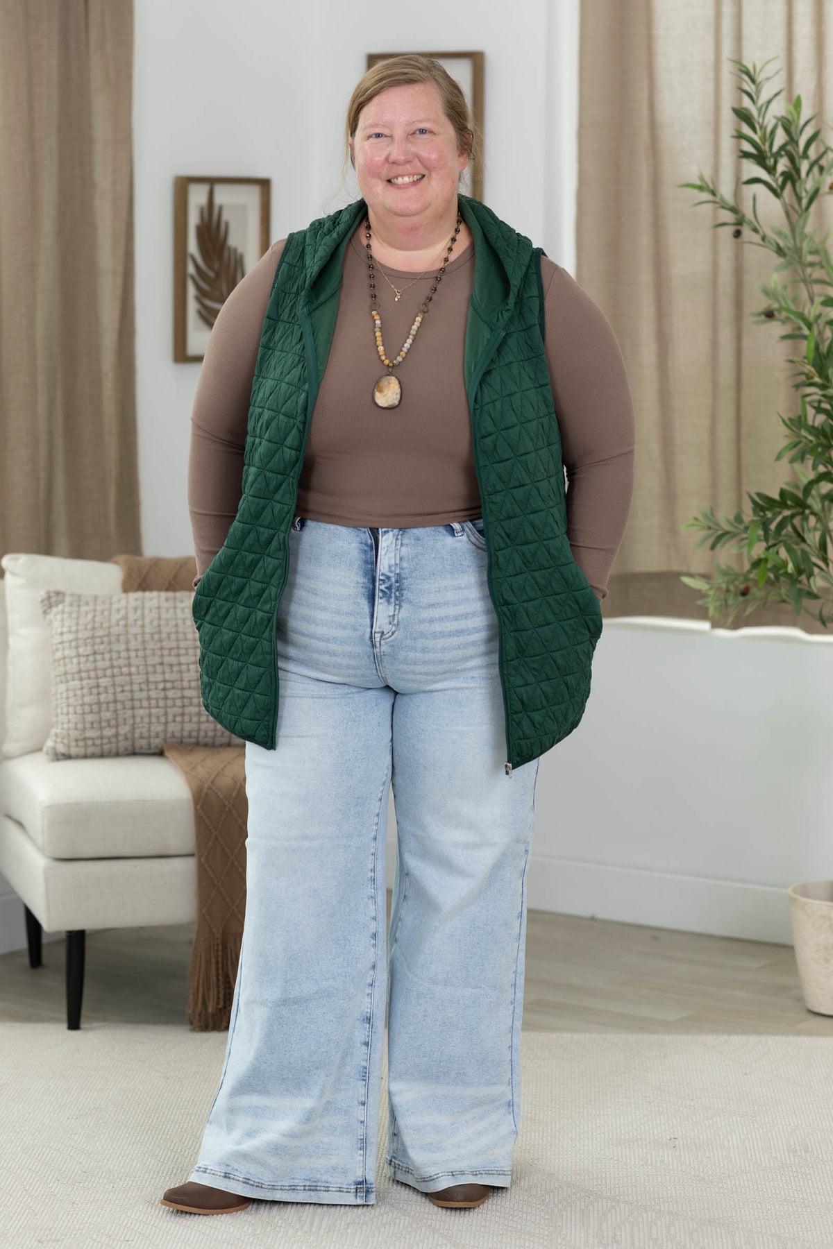 Over The Top Quilted Vest by Filly Flair