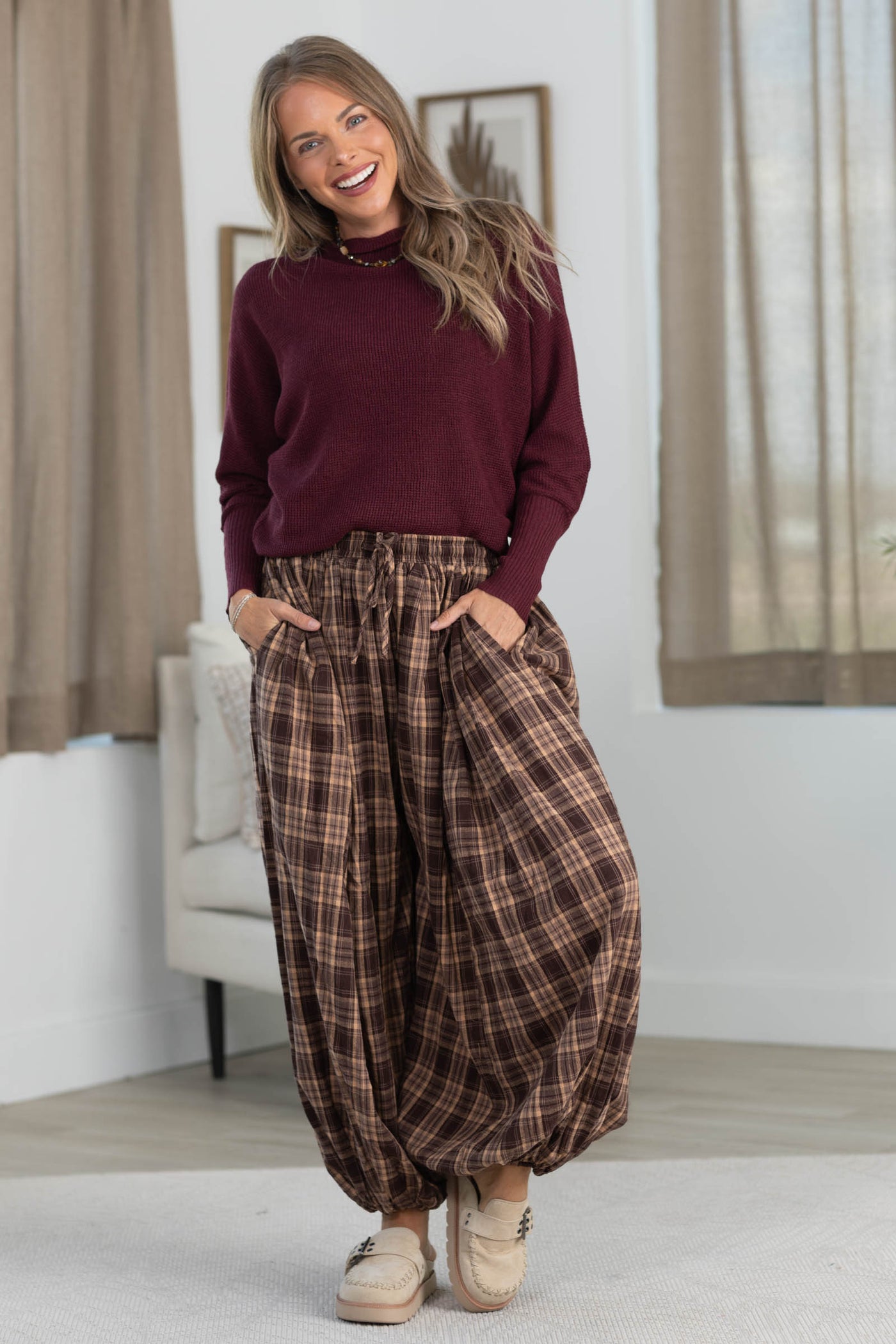 Staccato Textured Waffle Boatneck Sweater