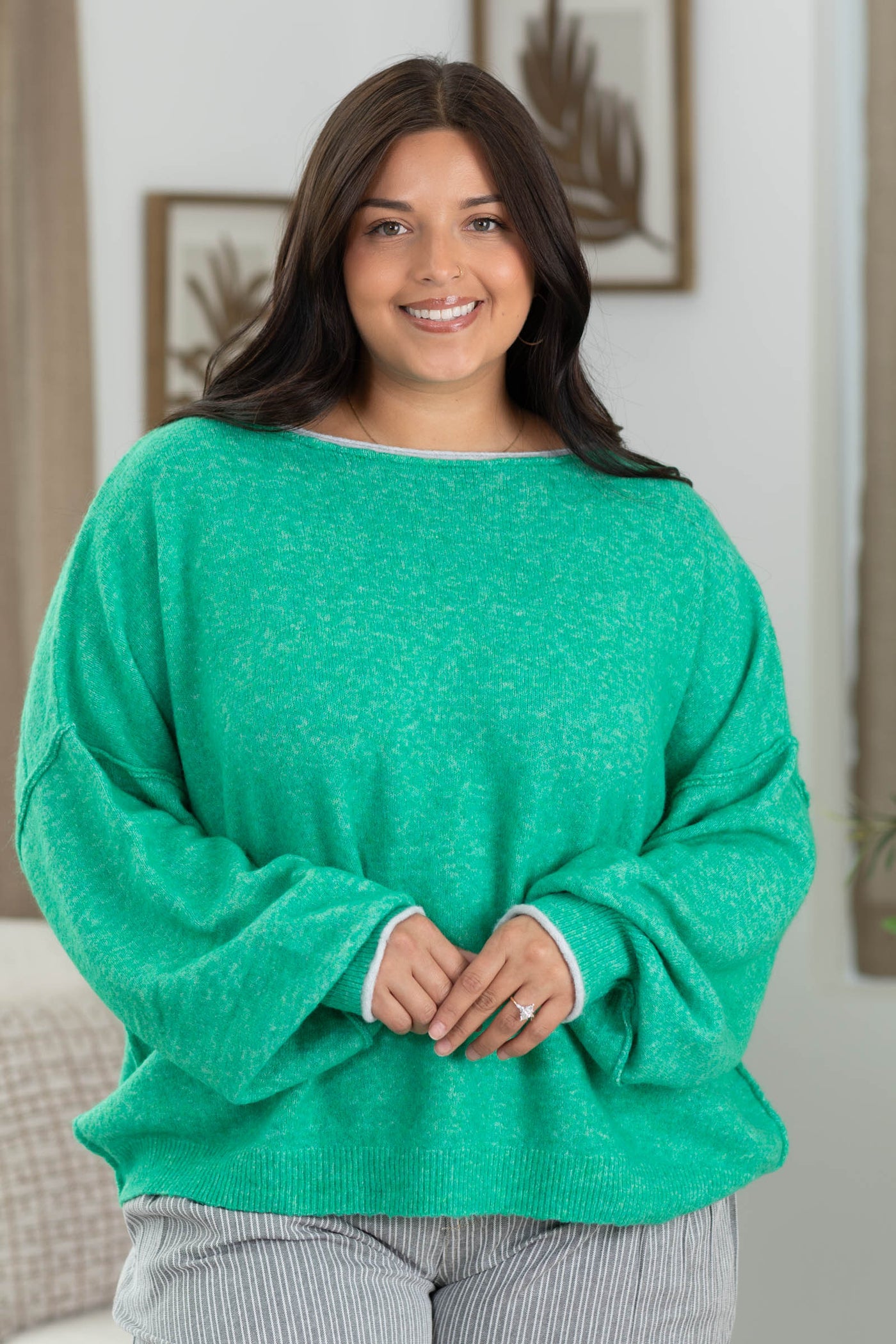 Cozy Pullover Sweaters With Exposed Seams