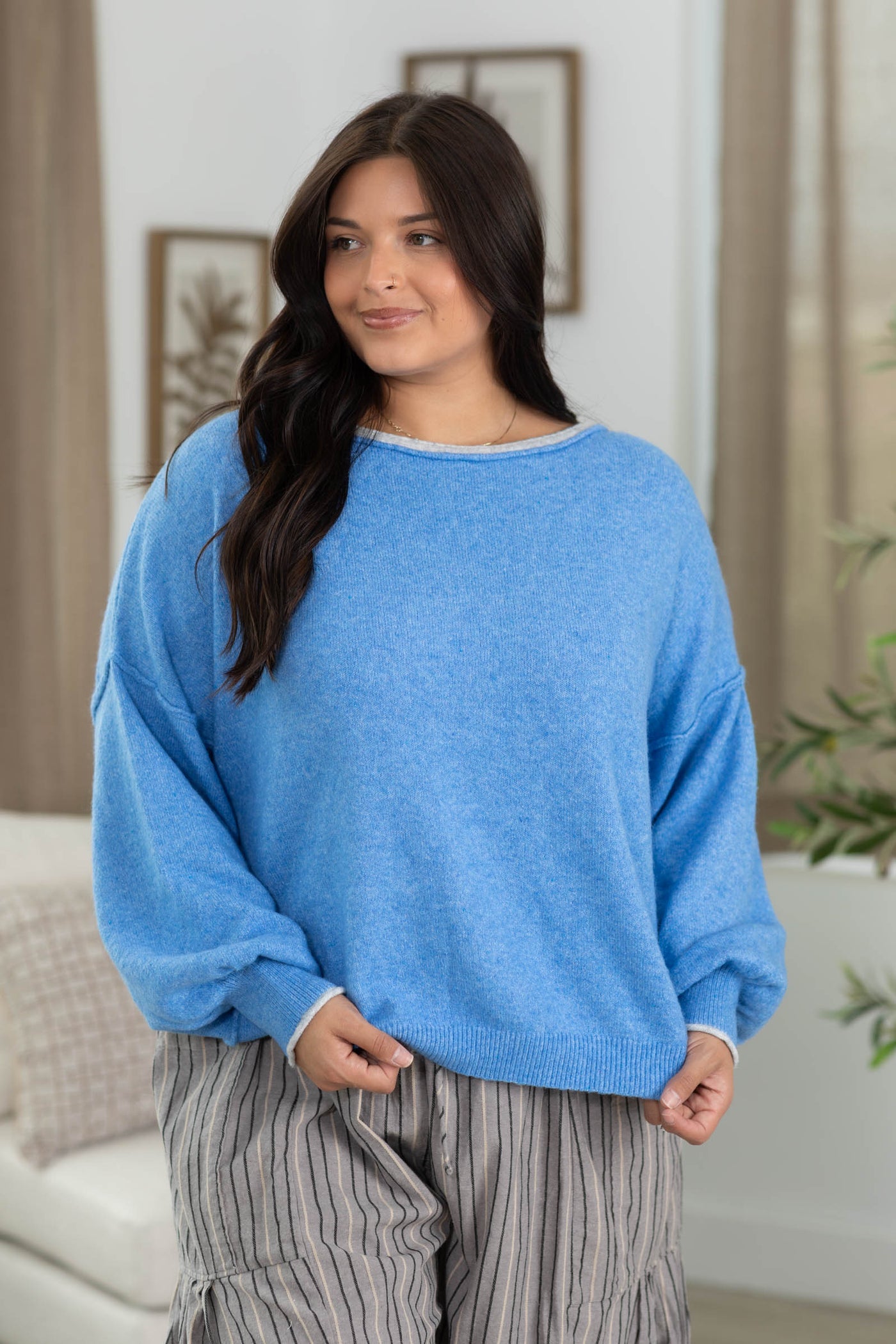 Cozy Pullover Sweaters With Exposed Seams