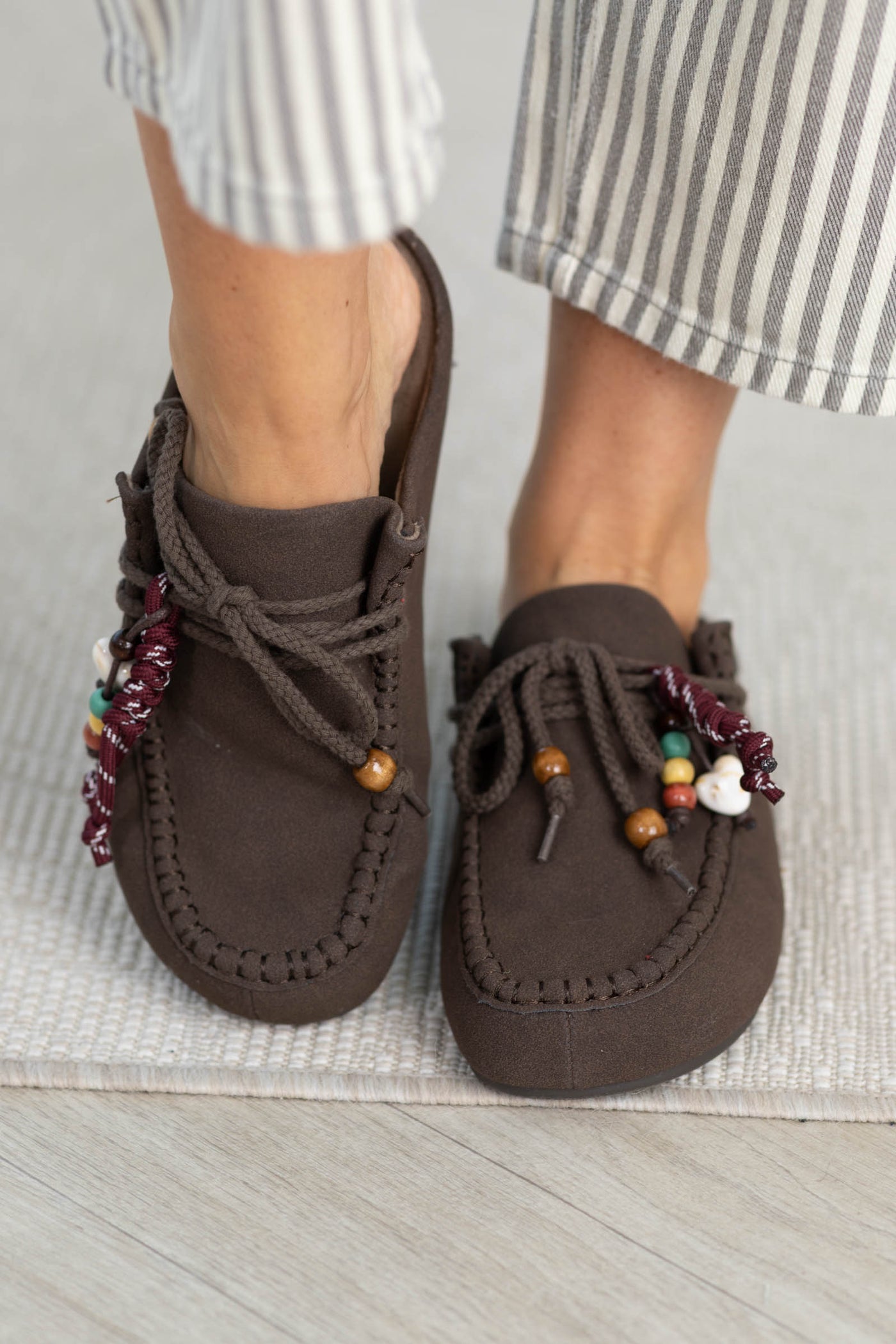 Blowfish Suede Slip On Clog With Bead