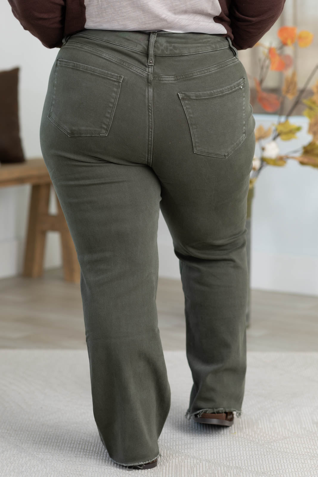 Mica High Rise Tummy Control Straight Ankle Jeans