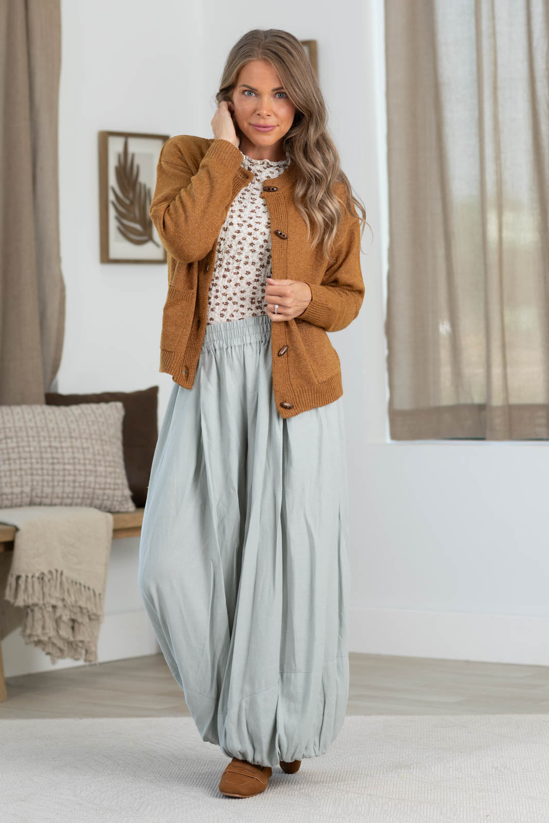 Staccato Button Down Cardigan With Front Pockets
