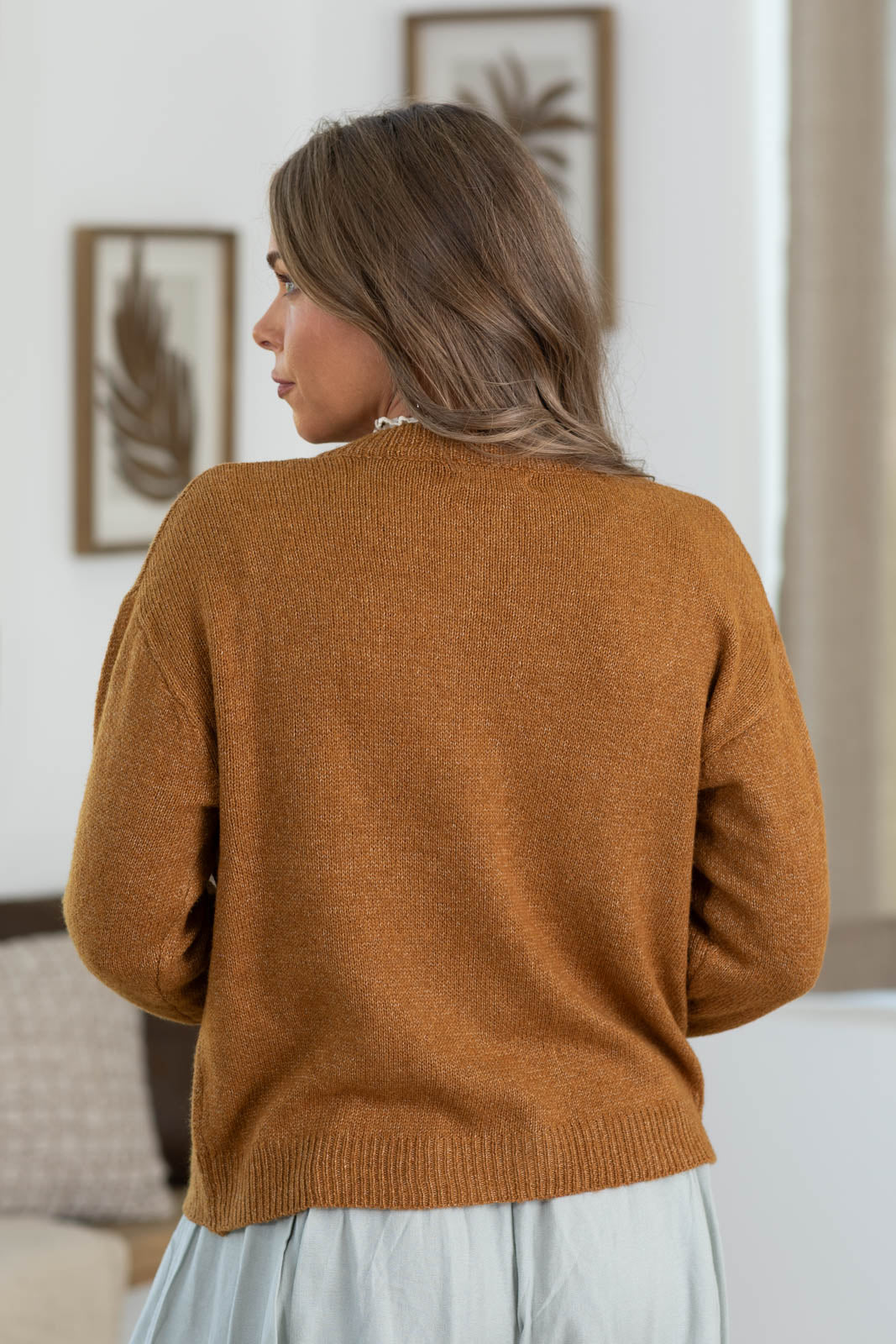 Staccato Button Down Cardigan With Front Pockets