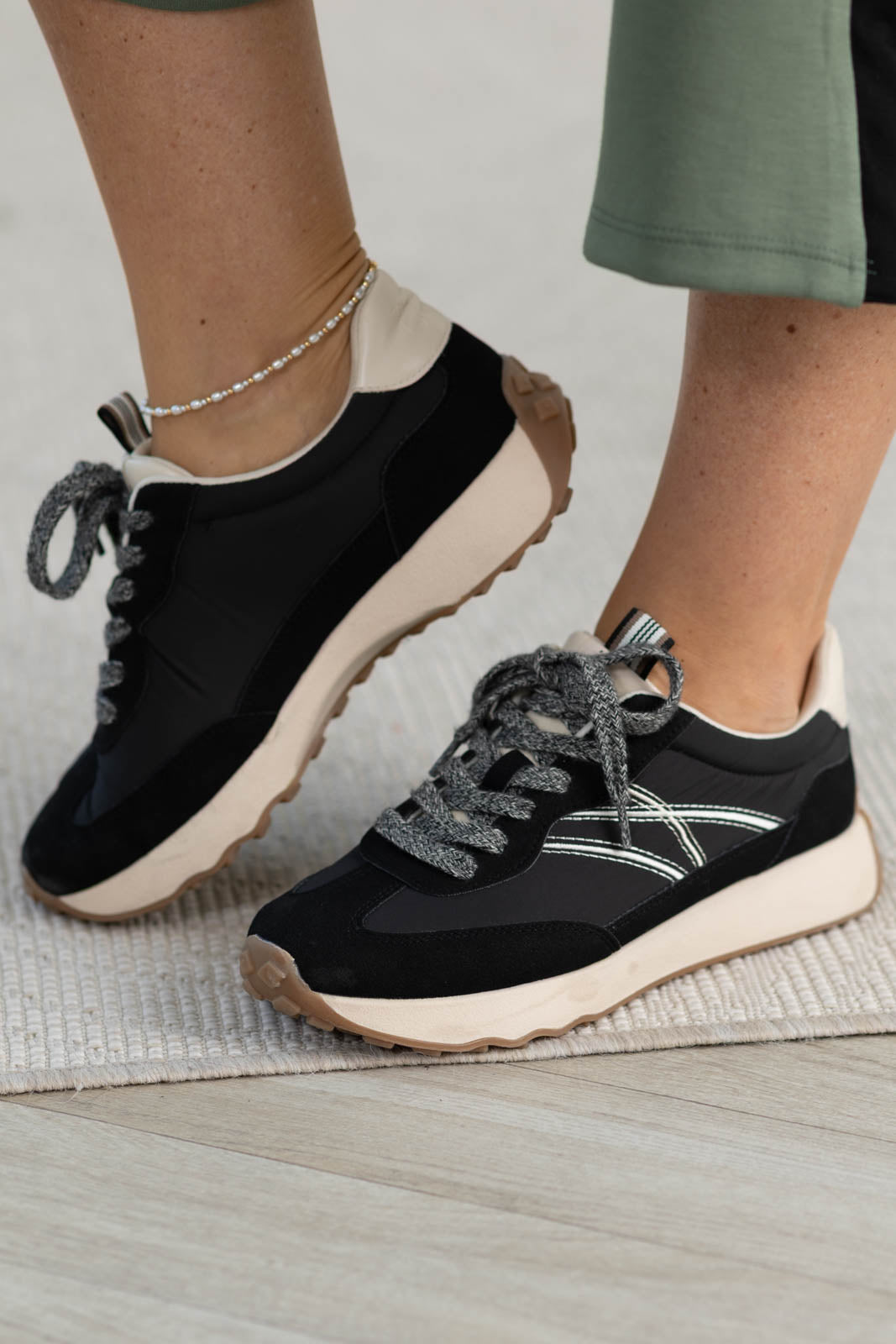 Blowfish Low-Top Sneaker with Diamond Tread Detail