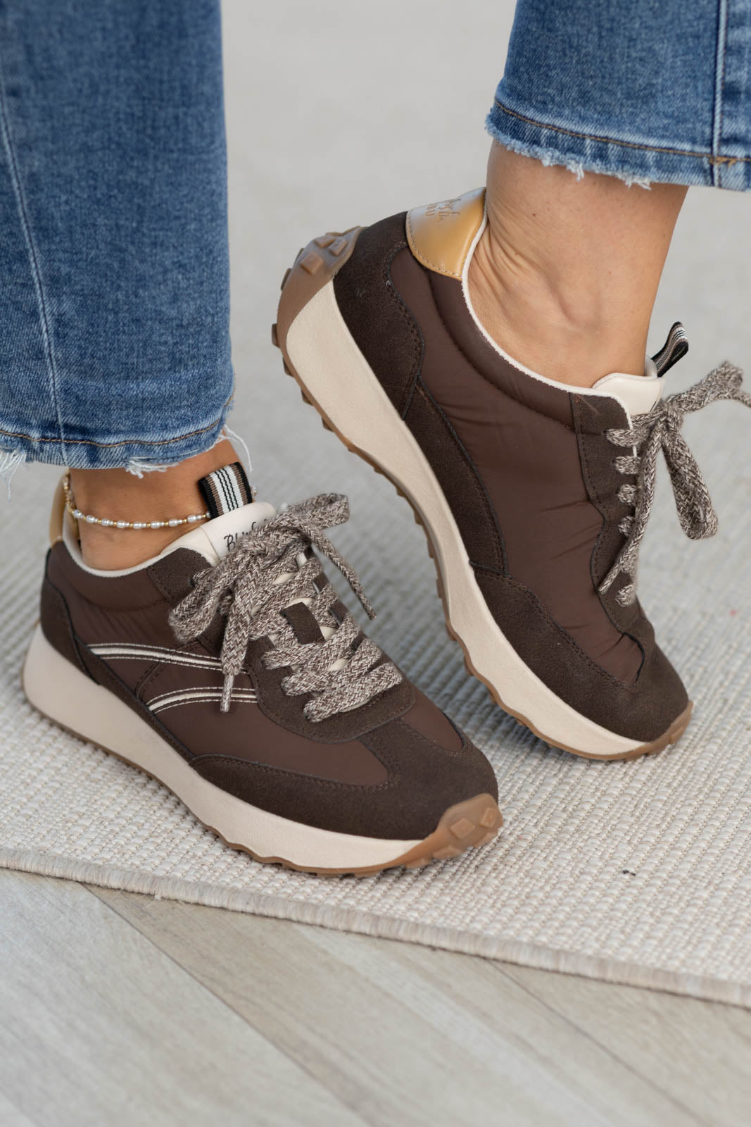 Blowfish Low-Top Sneaker with Diamond Tread Detail