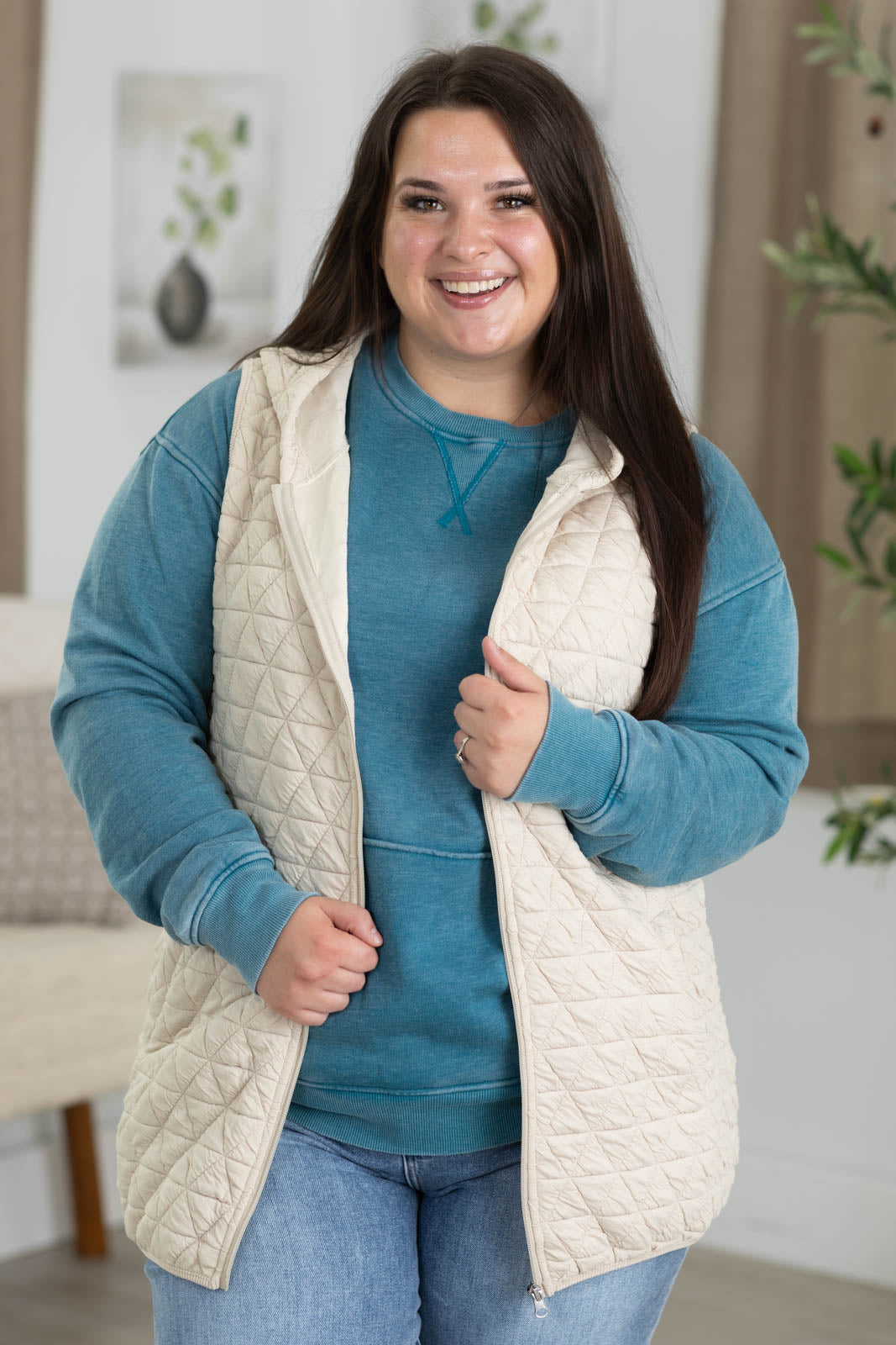 Over The Top Quilted Vest by Filly Flair