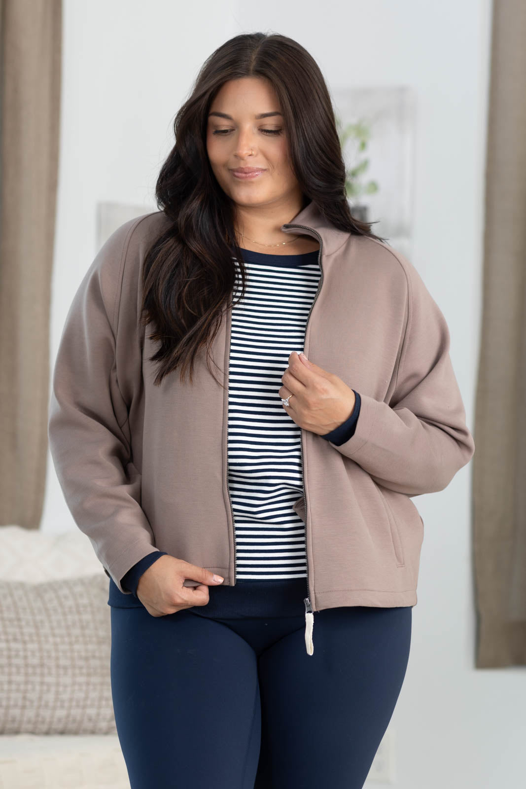 Premium Scuba Full Zip Jacket With Pockets