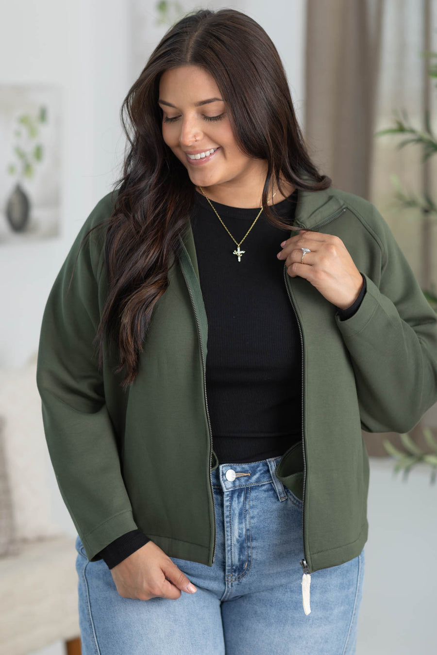 Premium Scuba Full Zip Jacket With Pockets