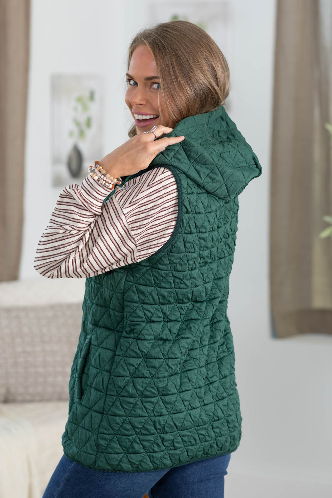 Over The Top Quilted Vest by Filly Flair