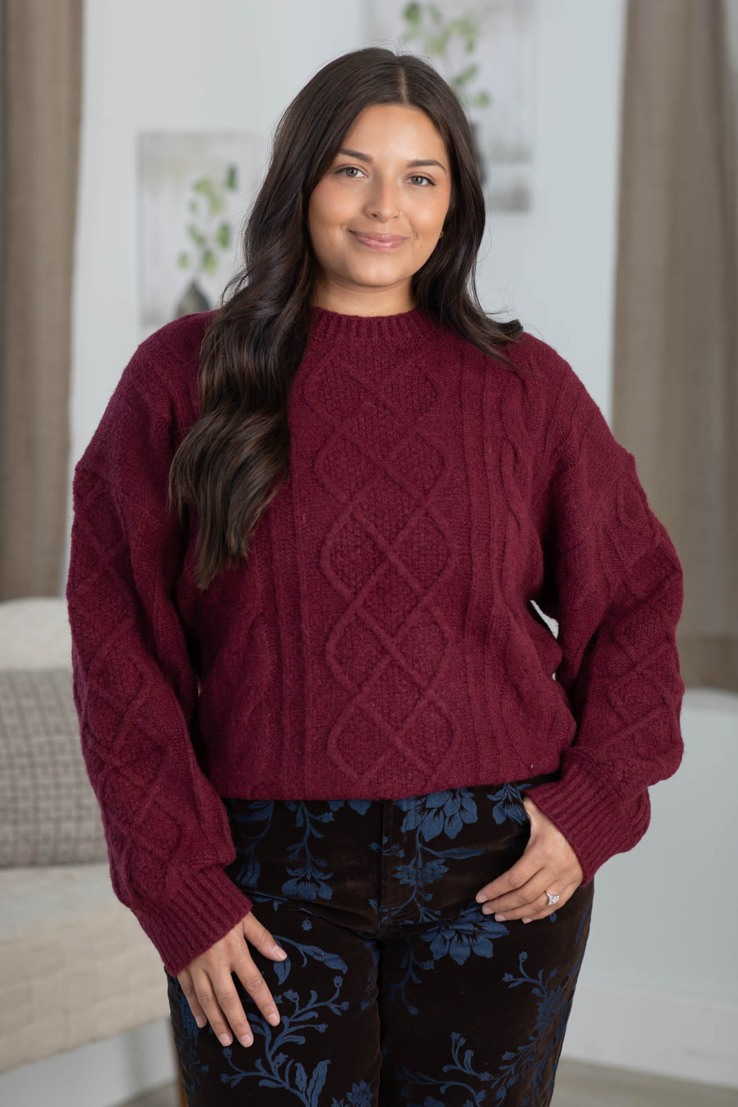 Cotierra Premium Cable Knit Sweater