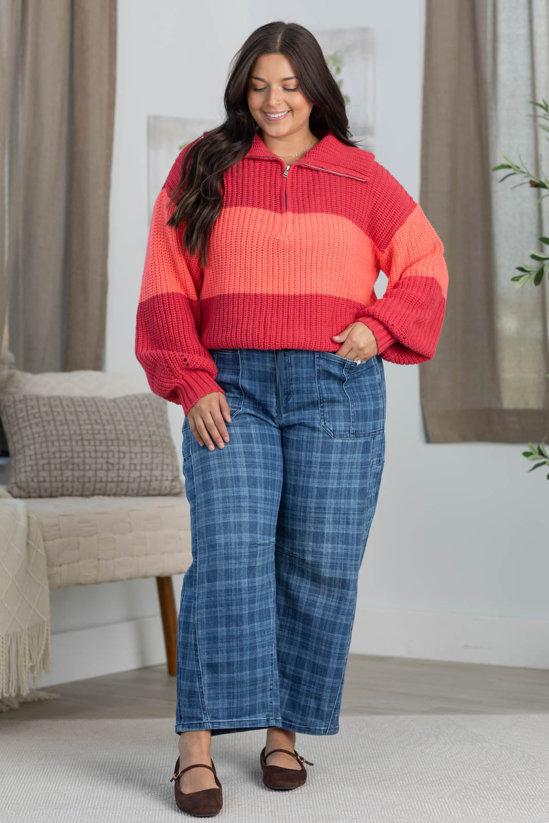 Cotierra Half-Zip Pullover Sweater