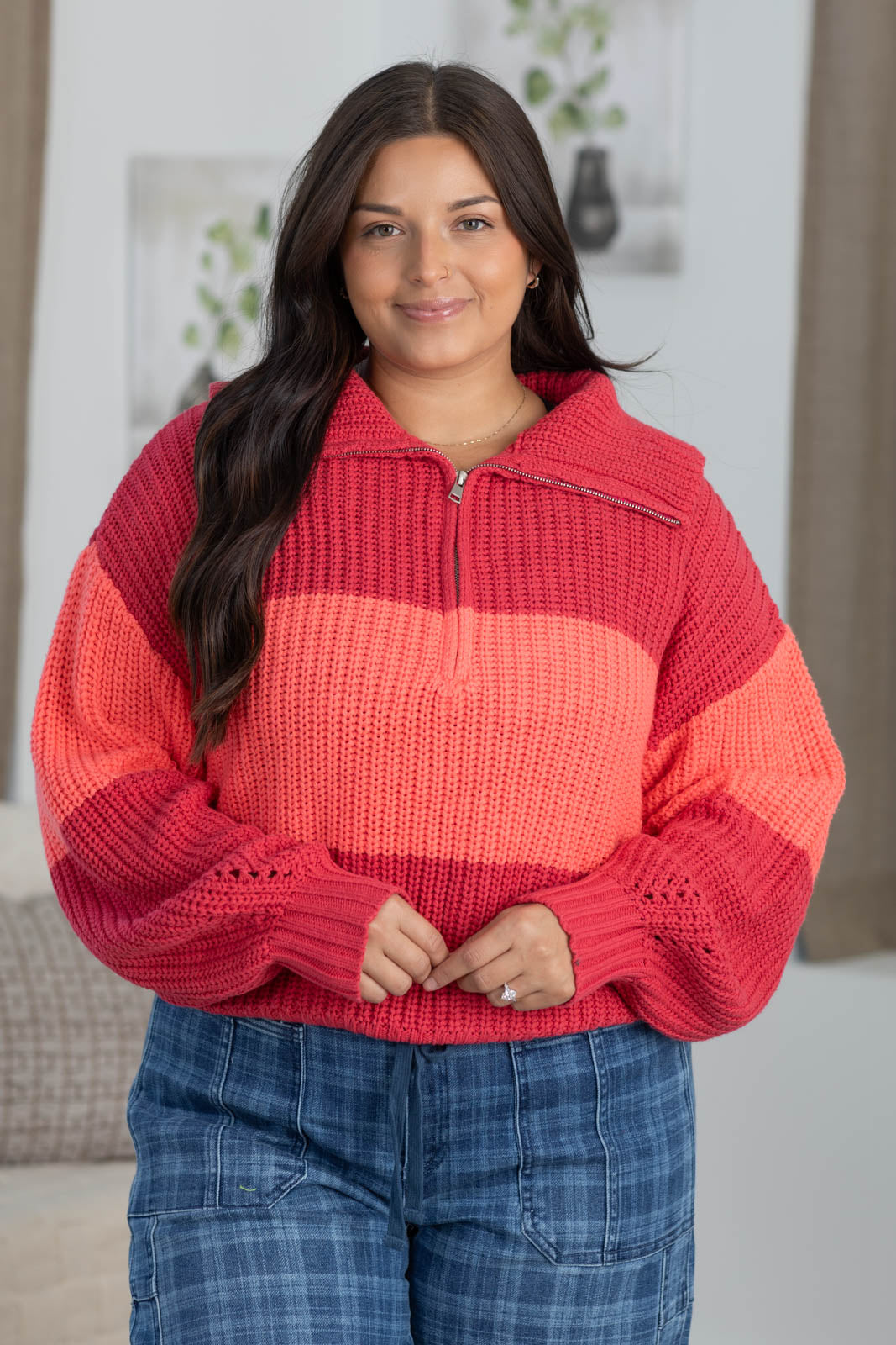 Cotierra Half-Zip Pullover Sweater