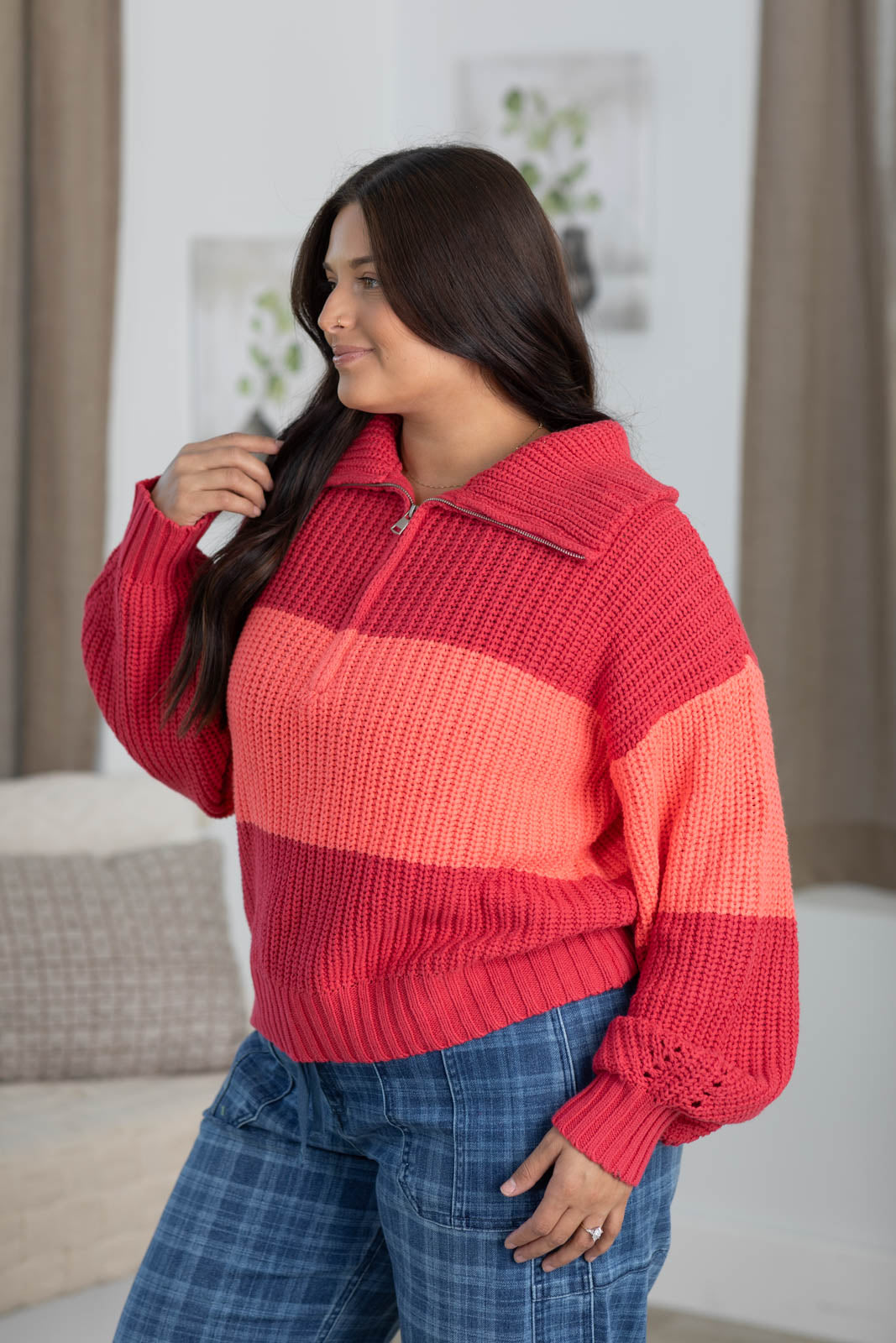 Cotierra Half-Zip Pullover Sweater