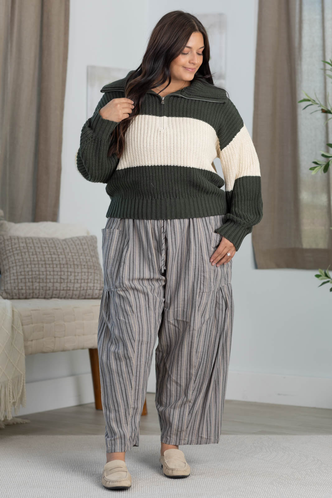 Cotierra Half-Zip Pullover Sweater